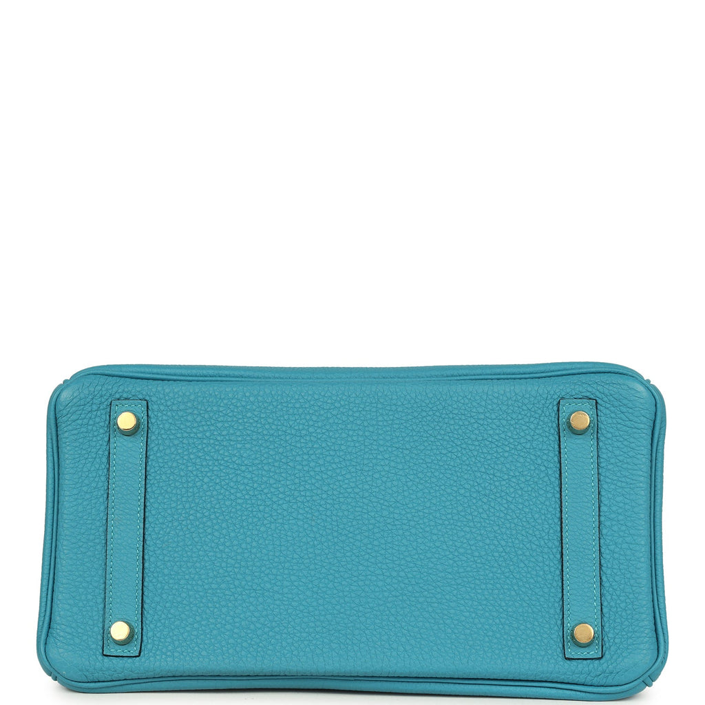 Birkin 30 Turquoise Togo Gold Hardware Bag