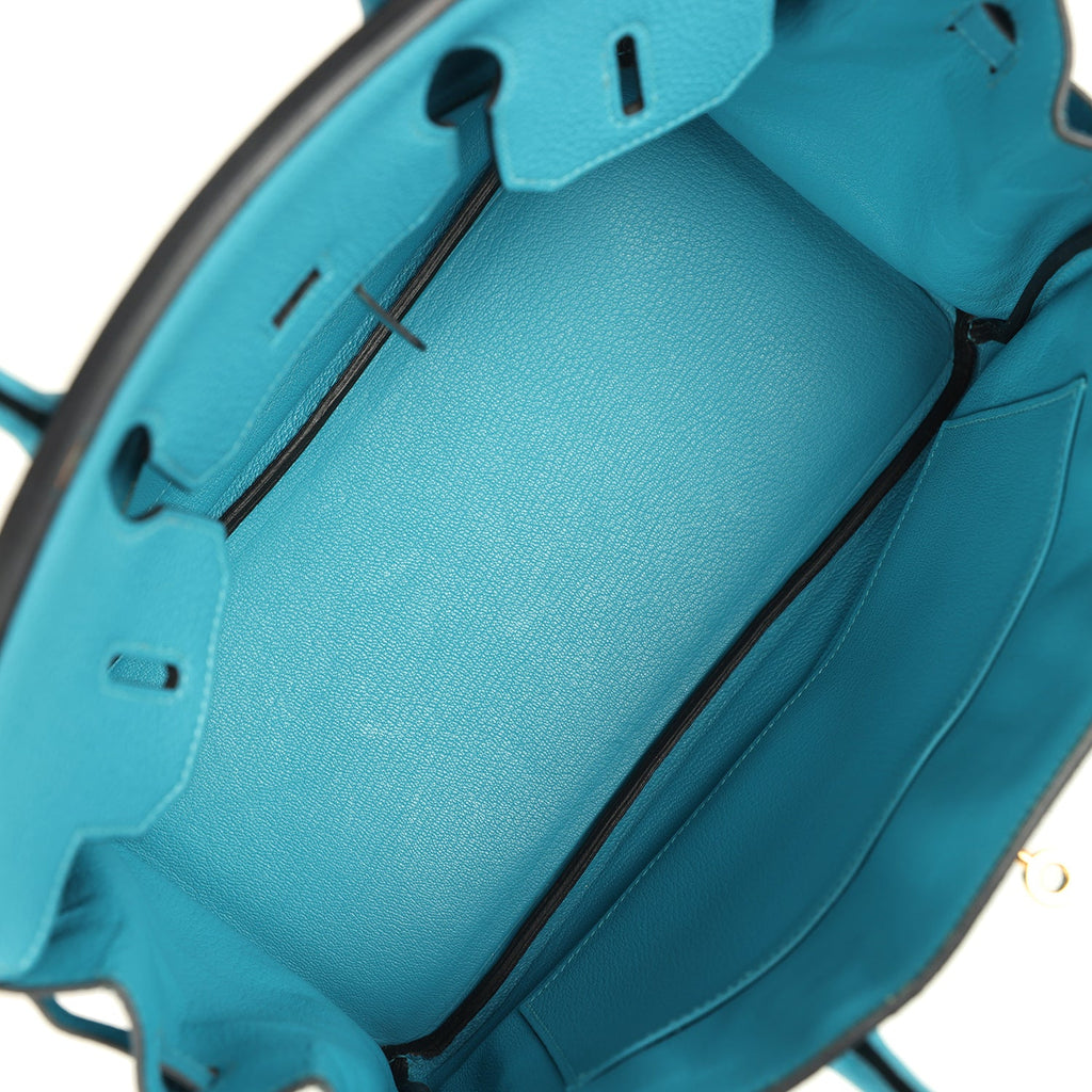 Birkin 30 Turquoise Togo Gold Hardware Bag