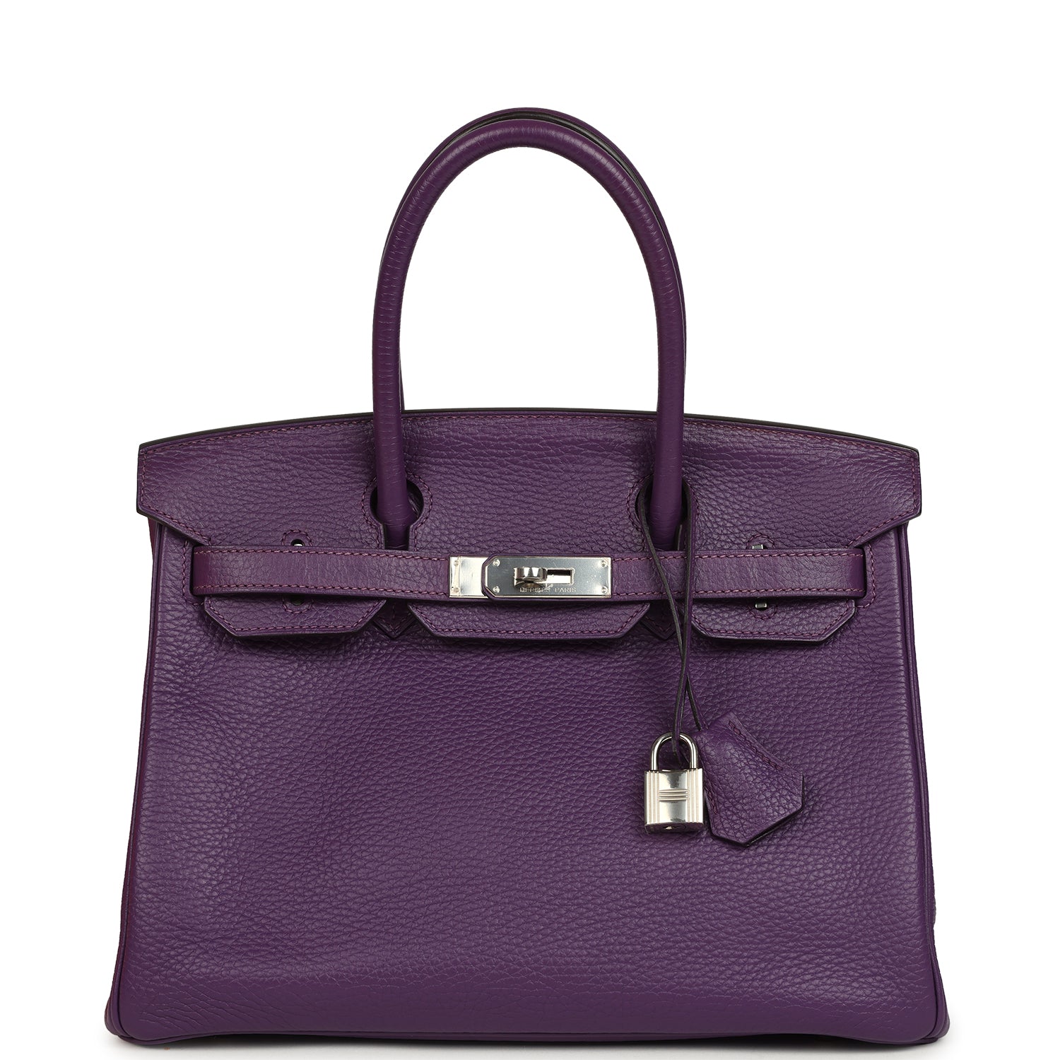 Birkin 30 Ultraviolet Clemence Palladium Hardware Bag