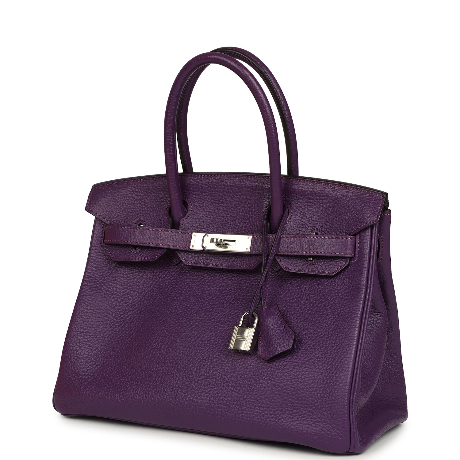 Birkin 30 Ultraviolet Clemence Palladium Hardware Bag