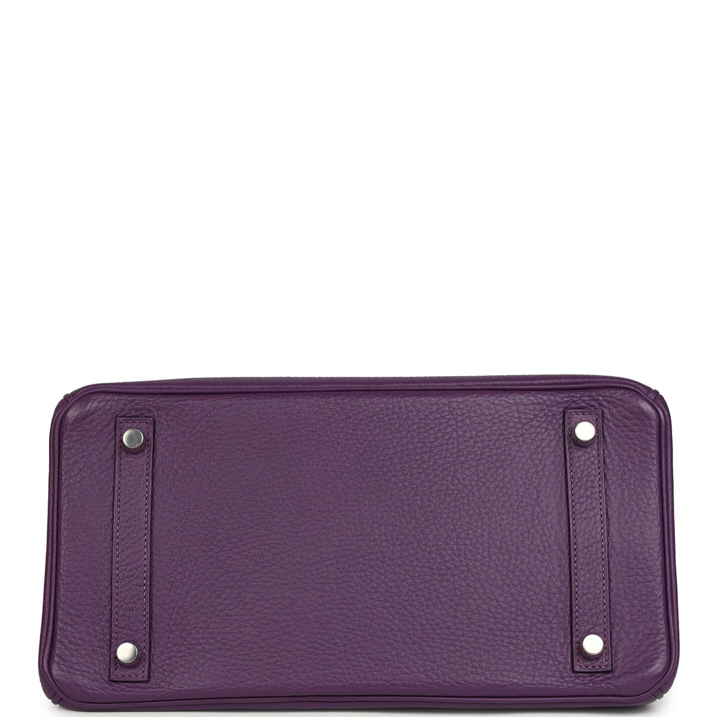 Birkin 30 Ultraviolet Clemence Palladium Hardware Bag