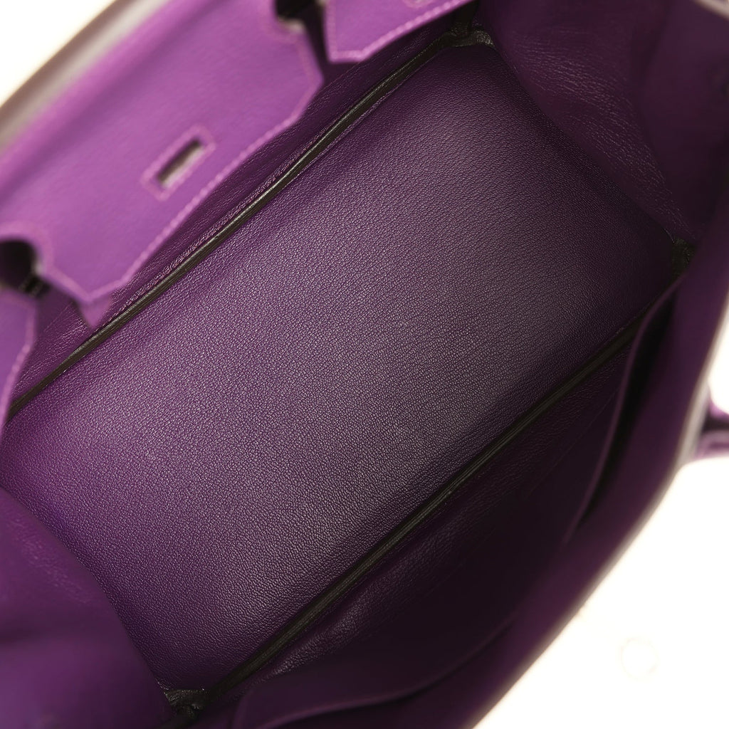 Birkin 30 Ultraviolet Clemence Palladium Hardware Bag