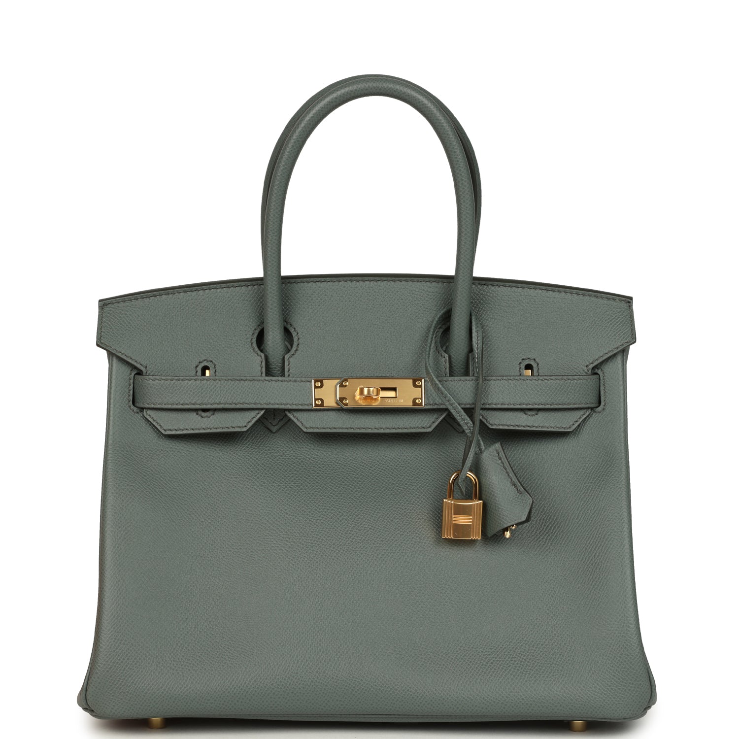 Birkin 30 Vert Amande Epsom Gold Hardware Bag