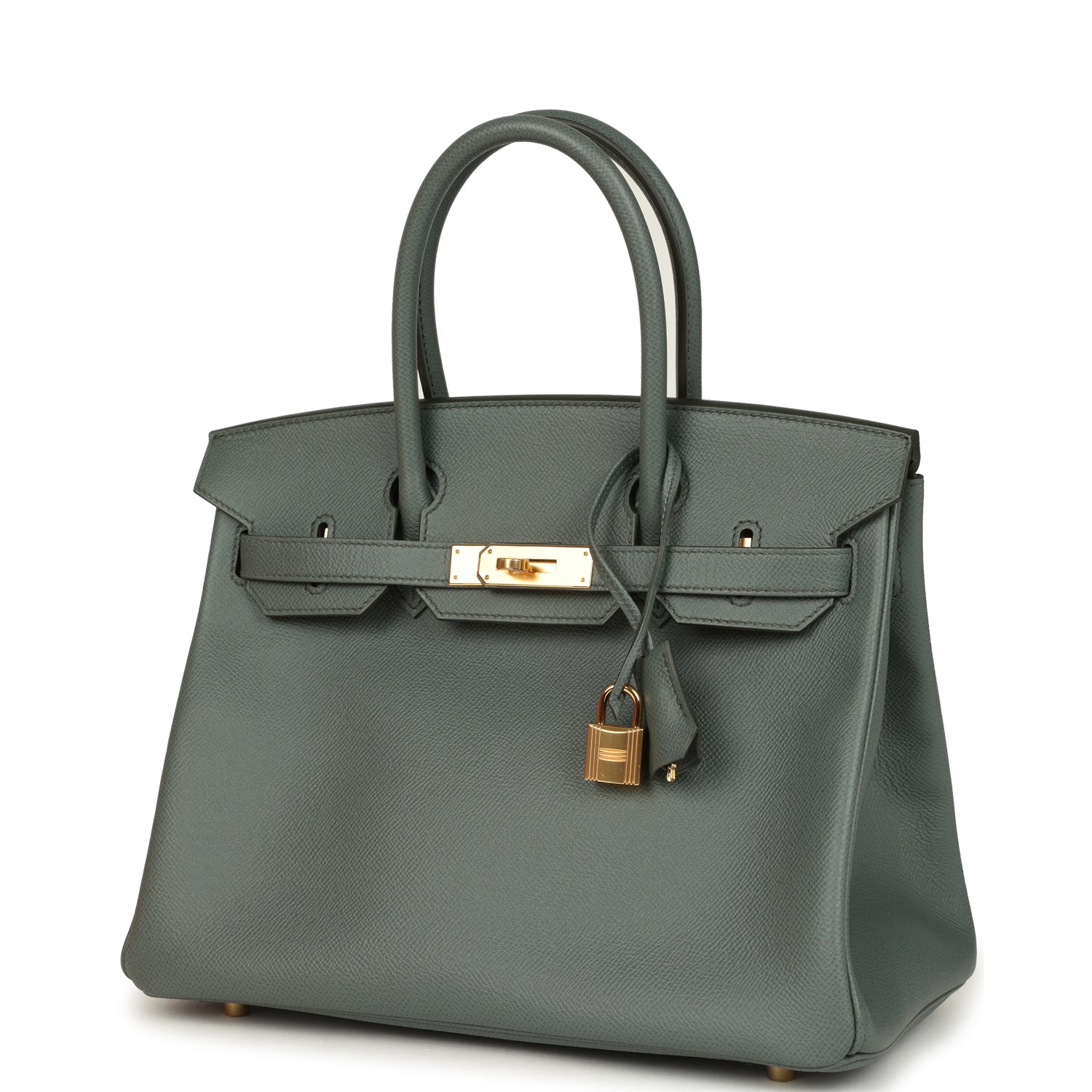 Birkin 30 Vert Amande Epsom Gold Hardware Bag