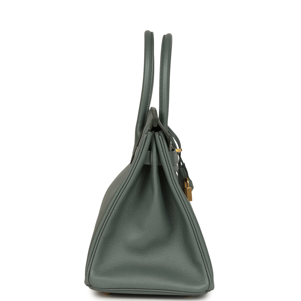 Birkin 30 Vert Amande Epsom Gold Hardware Bag