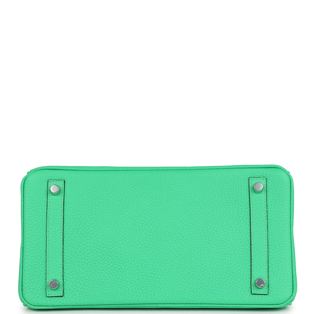 Birkin 30 Vert Comics Togo and Vert Jade Niloticus Crocodile Touch Palladium Hardware Bag