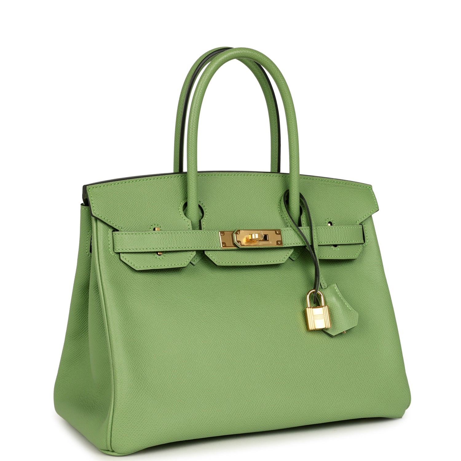 Birkin 30 Vert Criquet Epsom Gold Hardware Bag