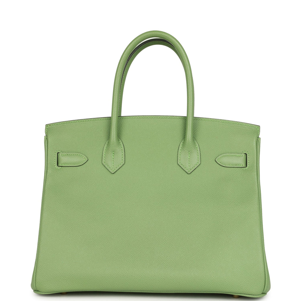 Birkin 30 Vert Criquet Epsom Gold Hardware Bag