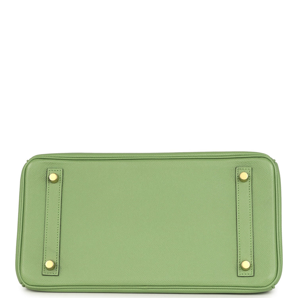 Birkin 30 Vert Criquet Epsom Gold Hardware Bag