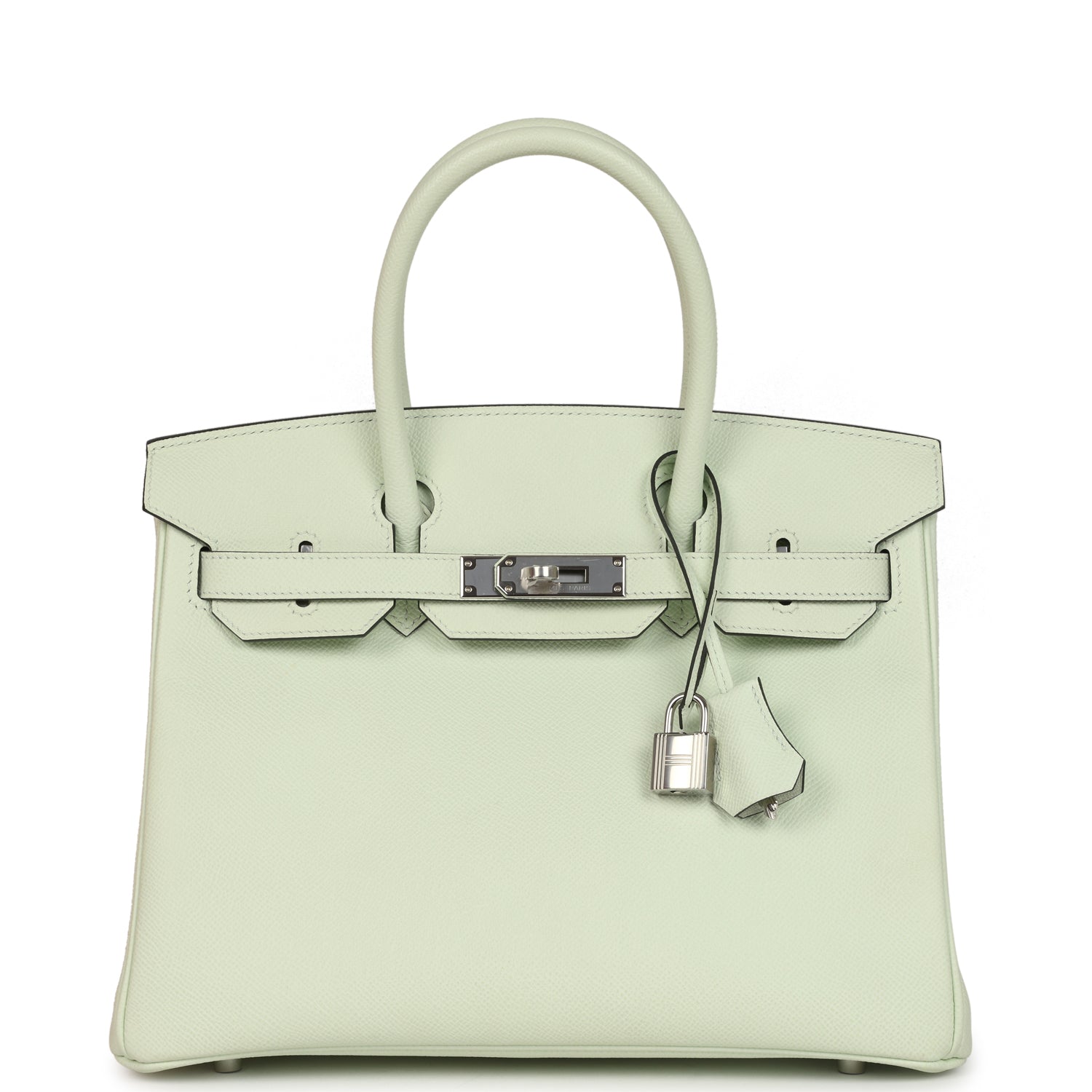 Birkin 30 Vert Fizz Epsom Palladium Hardware Bag