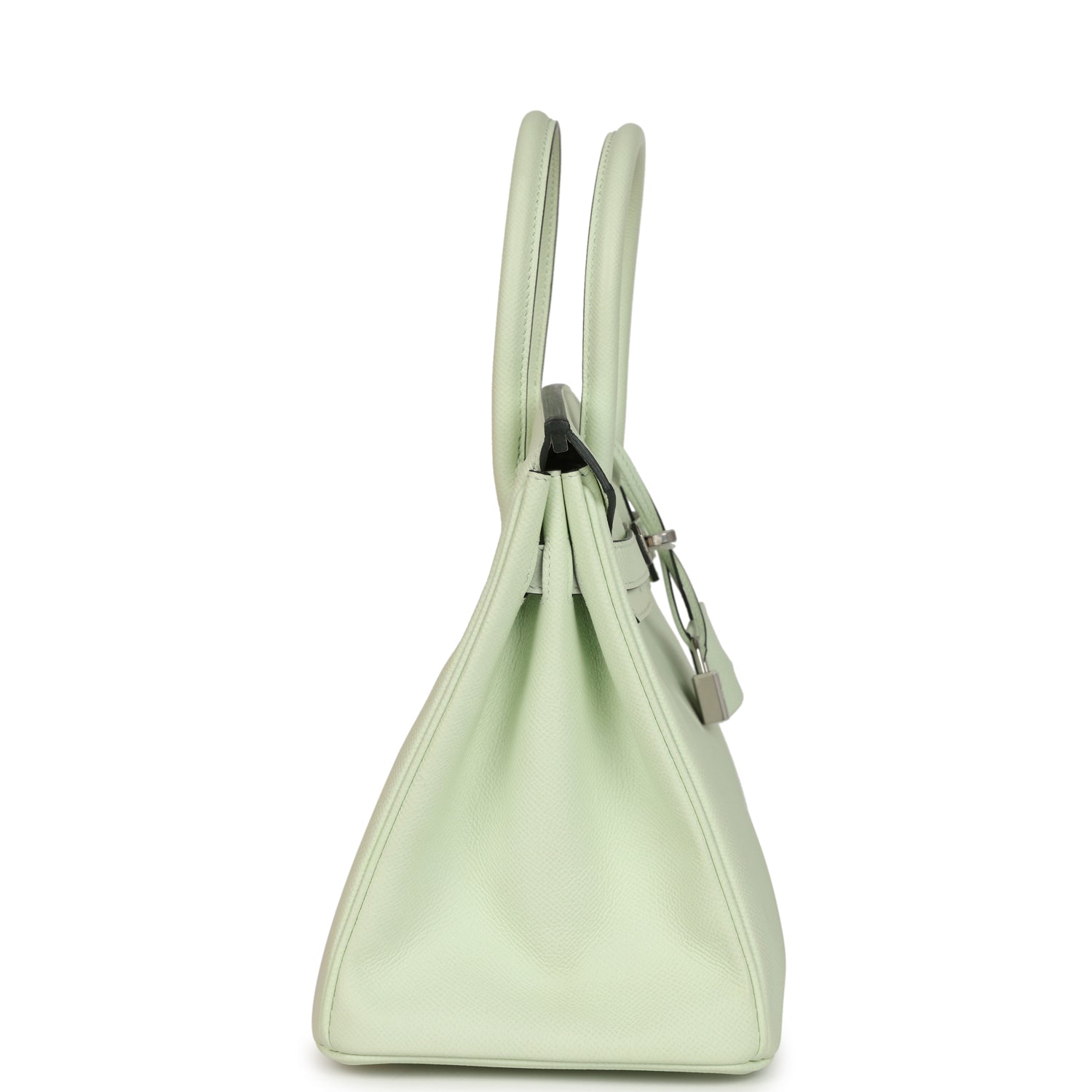 Birkin 30 Vert Fizz Epsom Palladium Hardware Bag