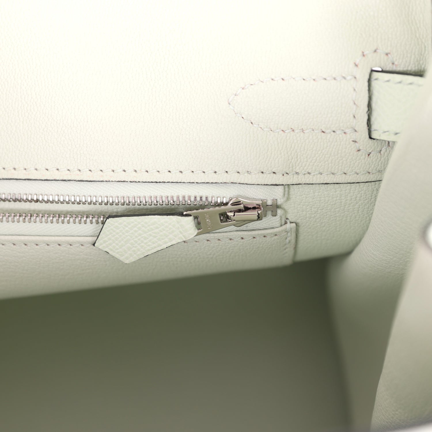 Birkin 30 Vert Fizz Epsom Palladium Hardware Bag