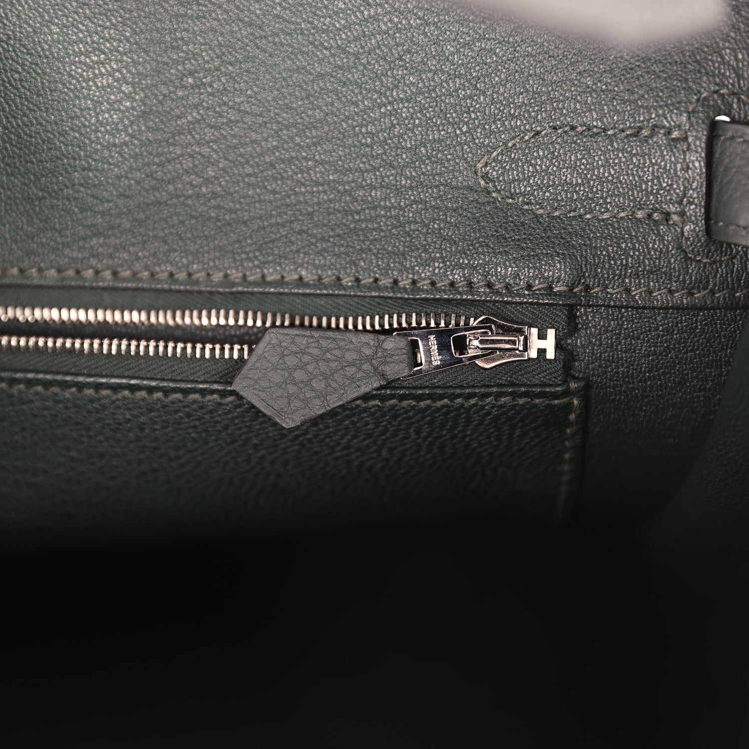Birkin 30 Vert Fonce Togo Palladium Hardware Bag