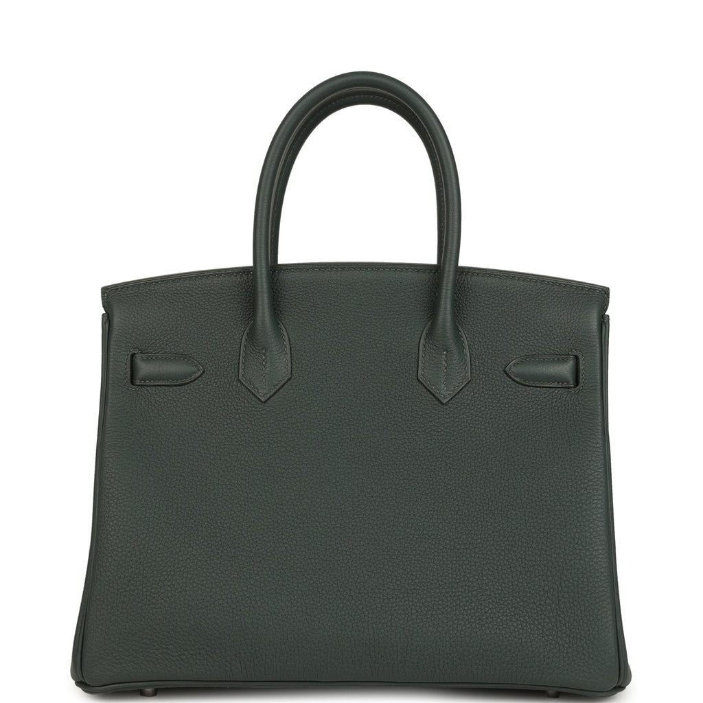 Birkin 30 Vert Mangrove Togo Palladium Hardware Bag