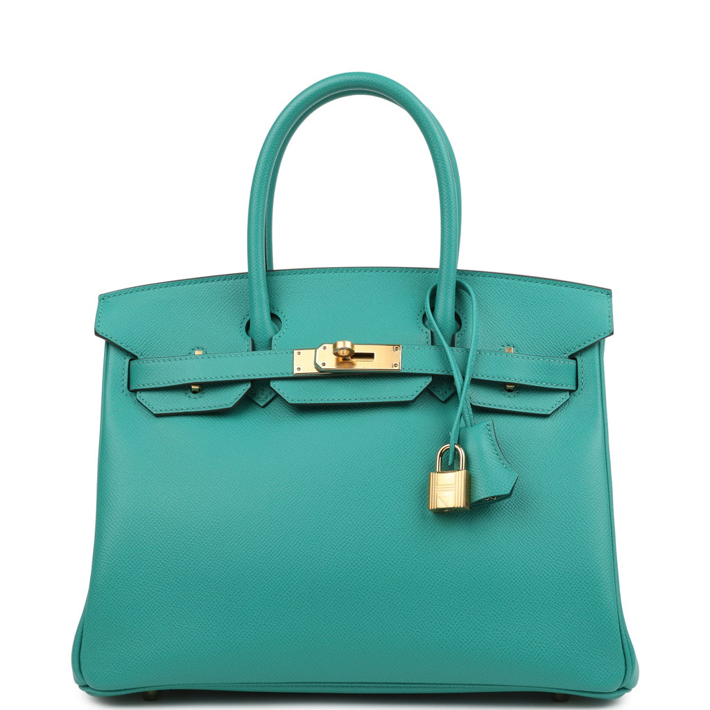 Birkin 30 Vert Verone Epsom Gold Hardware Bag