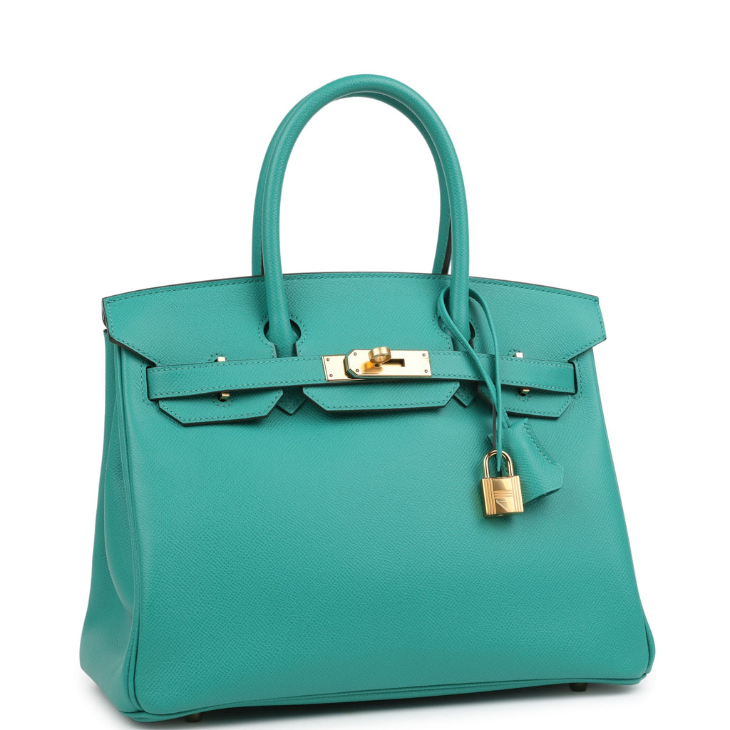 Birkin 30 Vert Verone Epsom Gold Hardware Bag