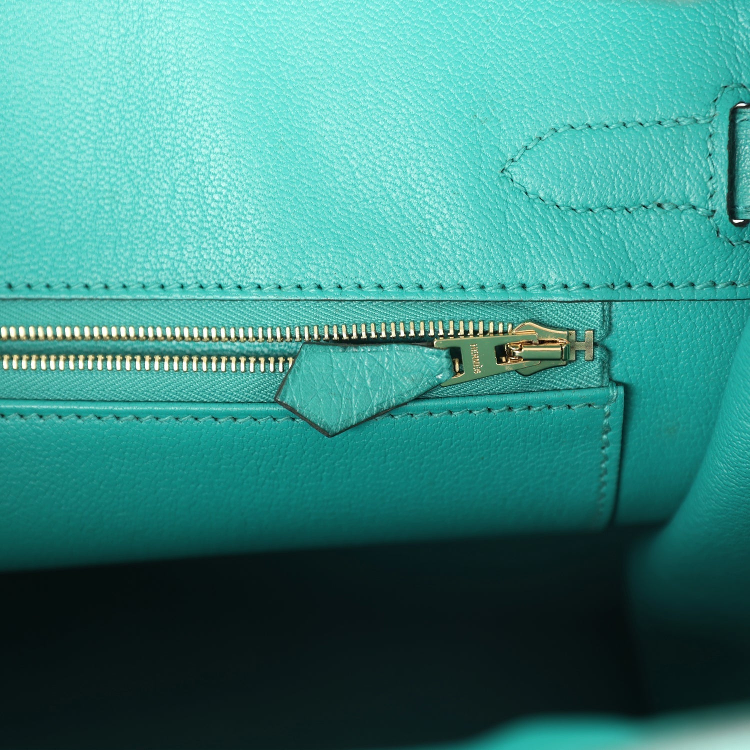 Birkin 30 Vert Verone Ostrich Gold Hardware Bag