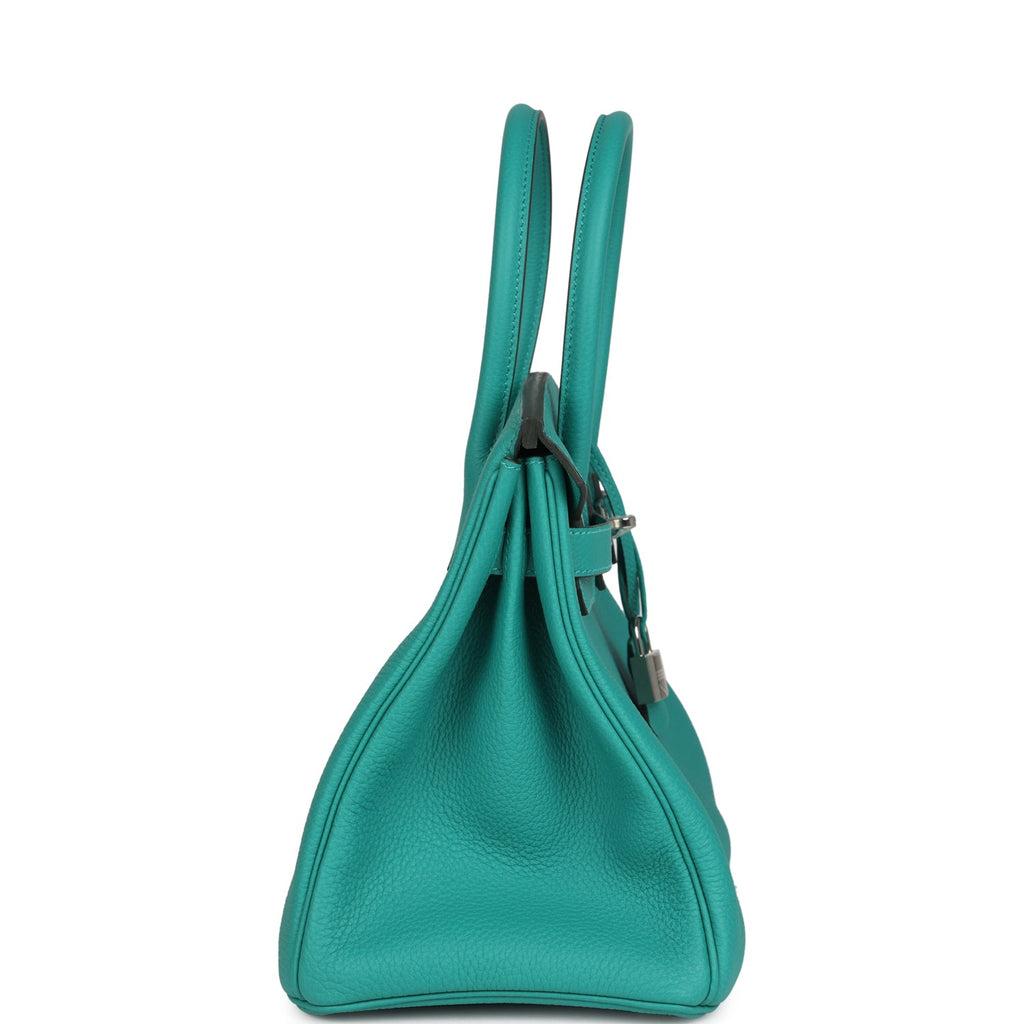 Birkin 30 Vert Verone Togo Palladium Hardware Bag