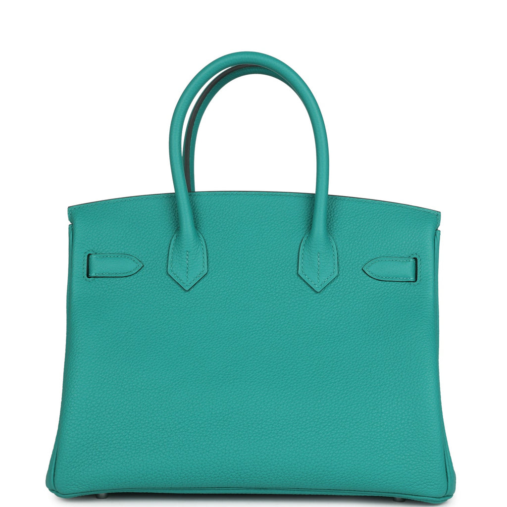 Birkin 30 Vert Verone Togo Palladium Hardware Bag
