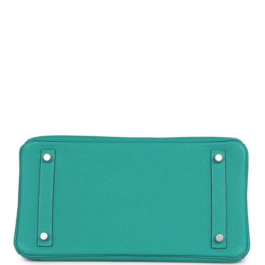 Birkin 30 Vert Verone Togo Palladium Hardware Bag