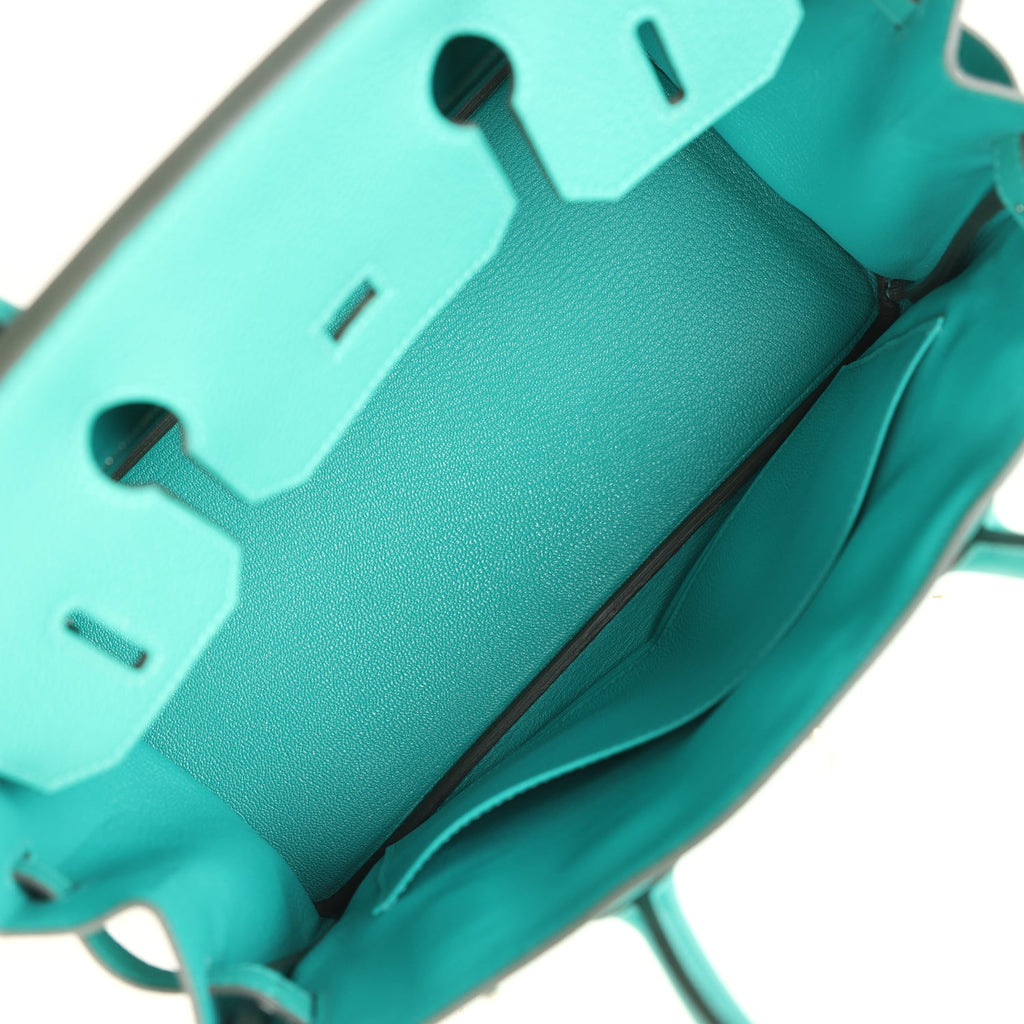 Birkin 30 Vert Verone Togo Palladium Hardware Bag