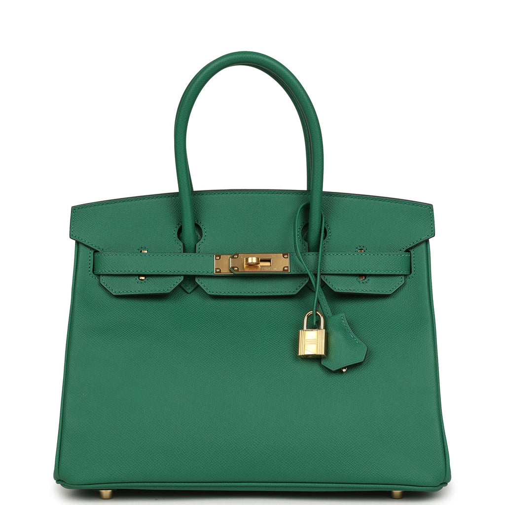 Birkin 30 Vert Vertigo Epsom Gold Hardware Bag