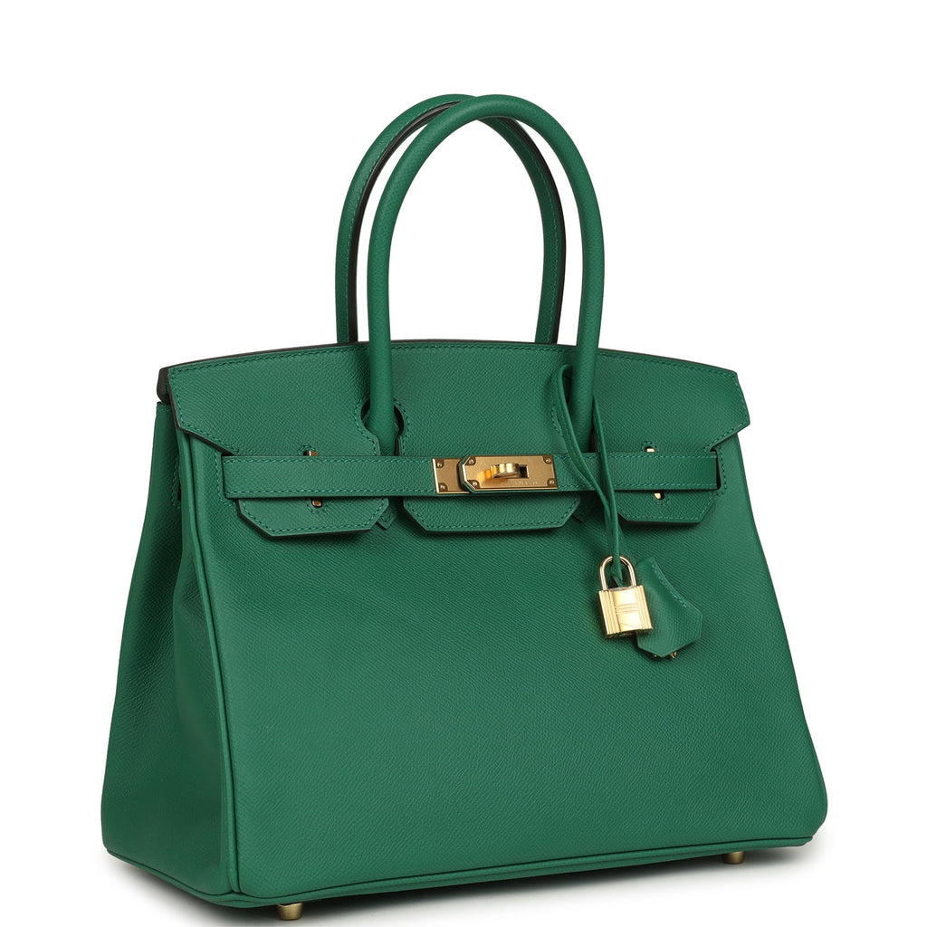Birkin 30 Vert Vertigo Epsom Gold Hardware Bag