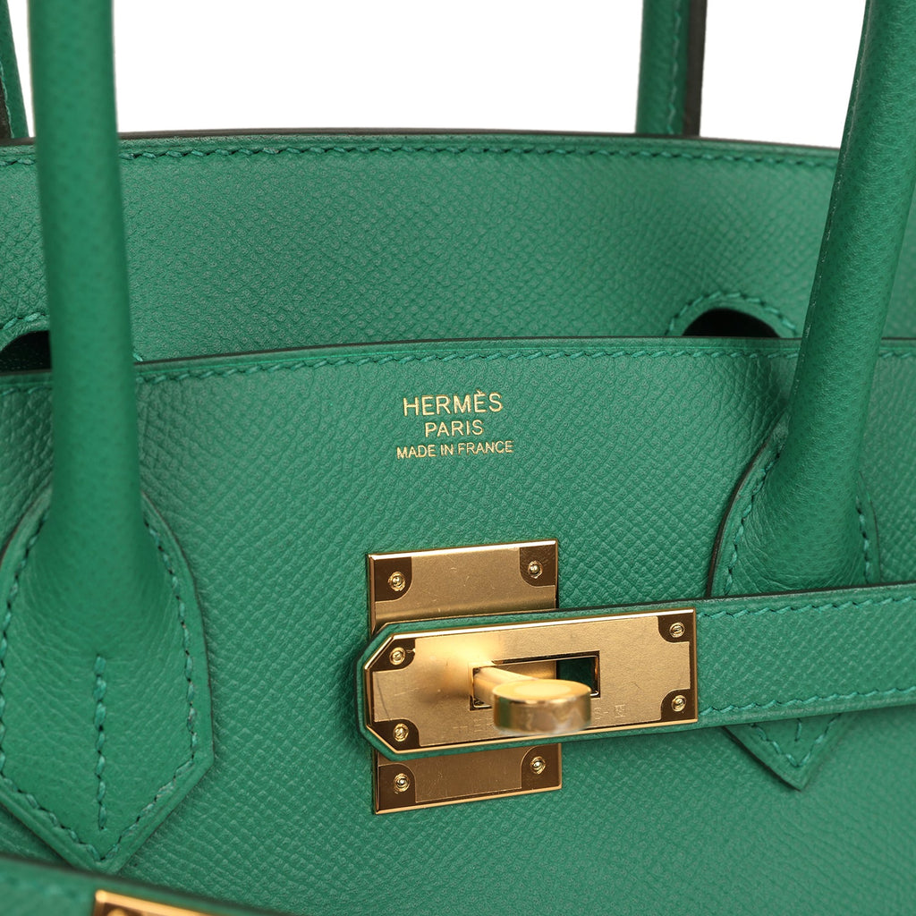 Birkin 30 Vert Vertigo Epsom Gold Hardware Bag