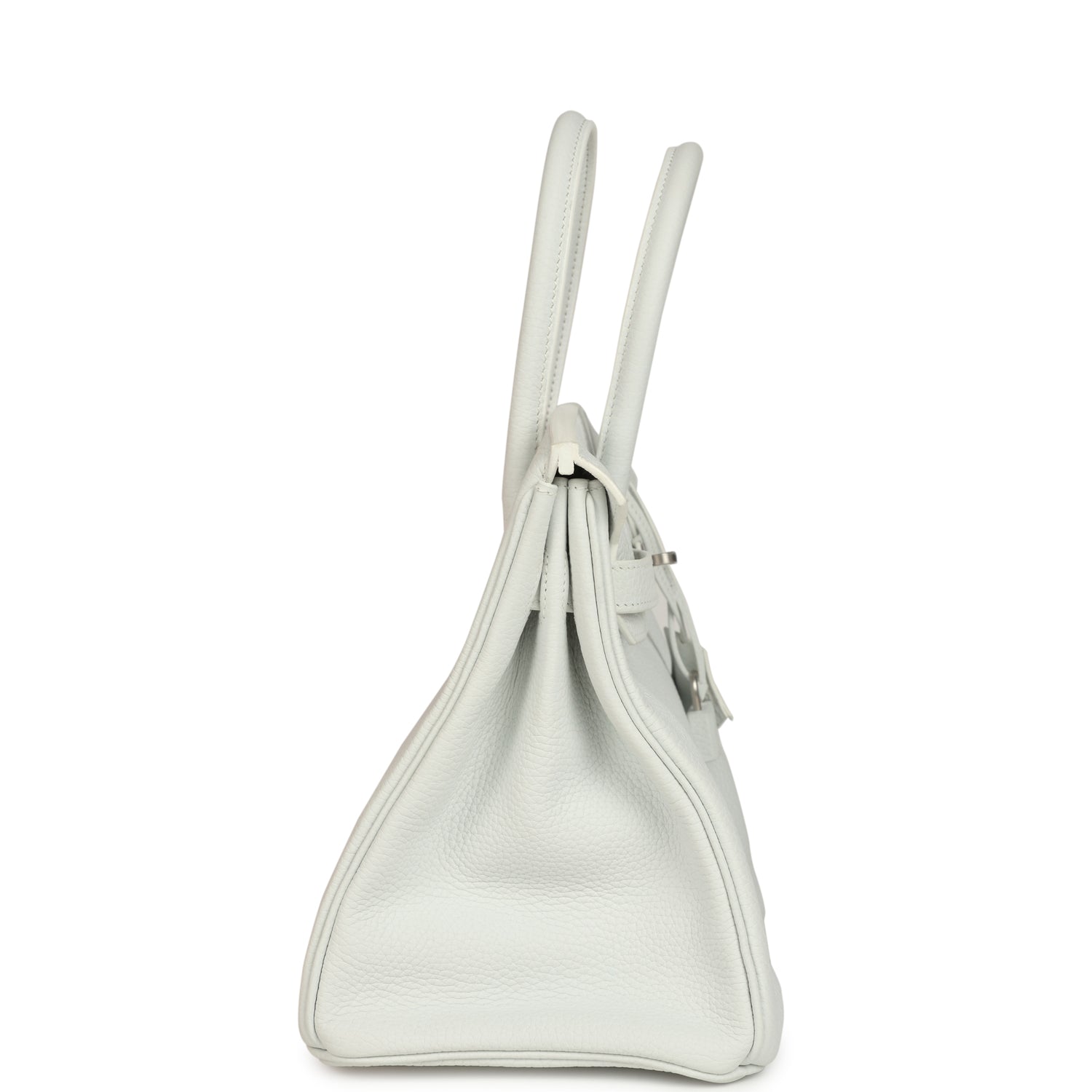 Birkin 30 White Clemence Brushed Palladium Hardware Bag