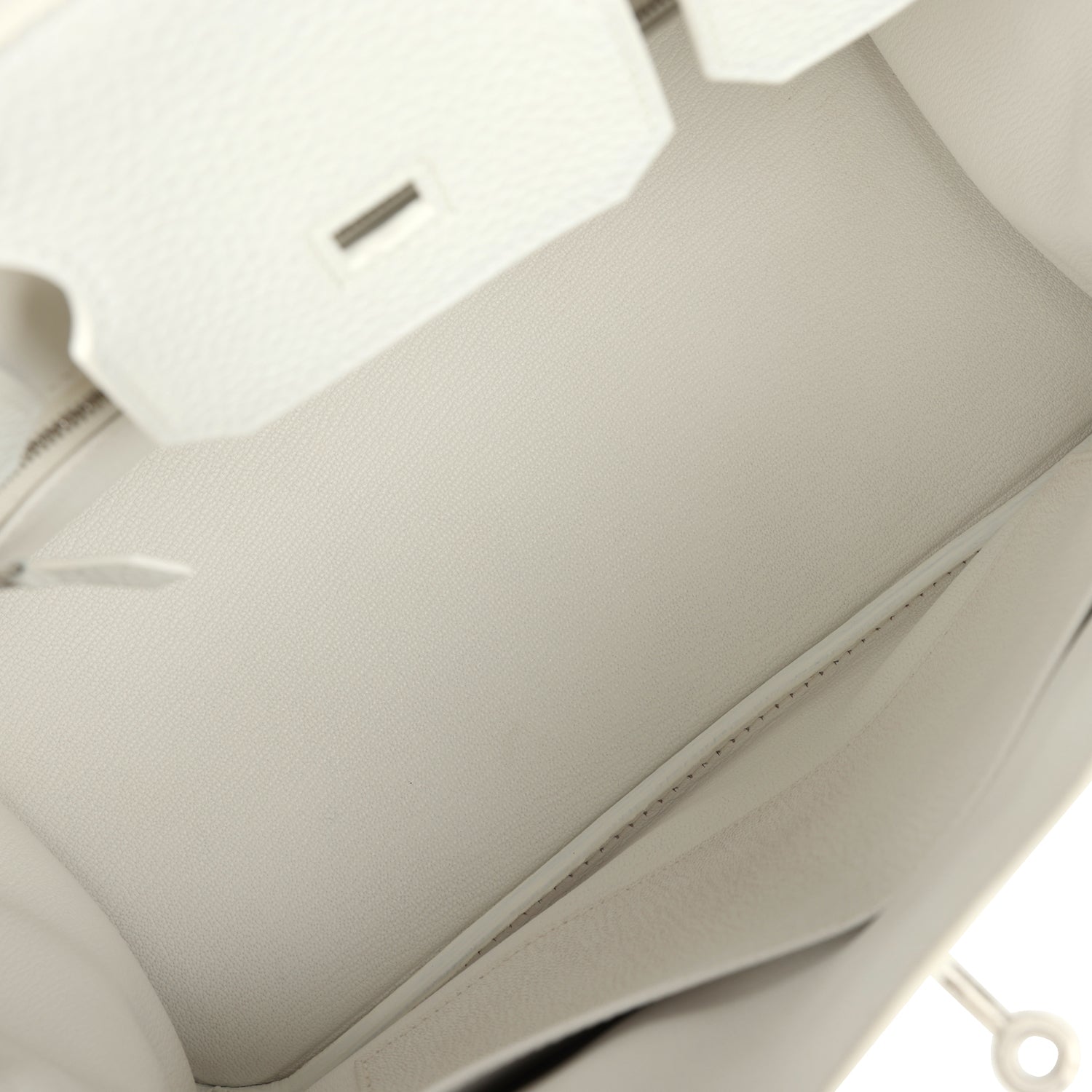 Birkin 30 White Clemence Brushed Palladium Hardware Bag