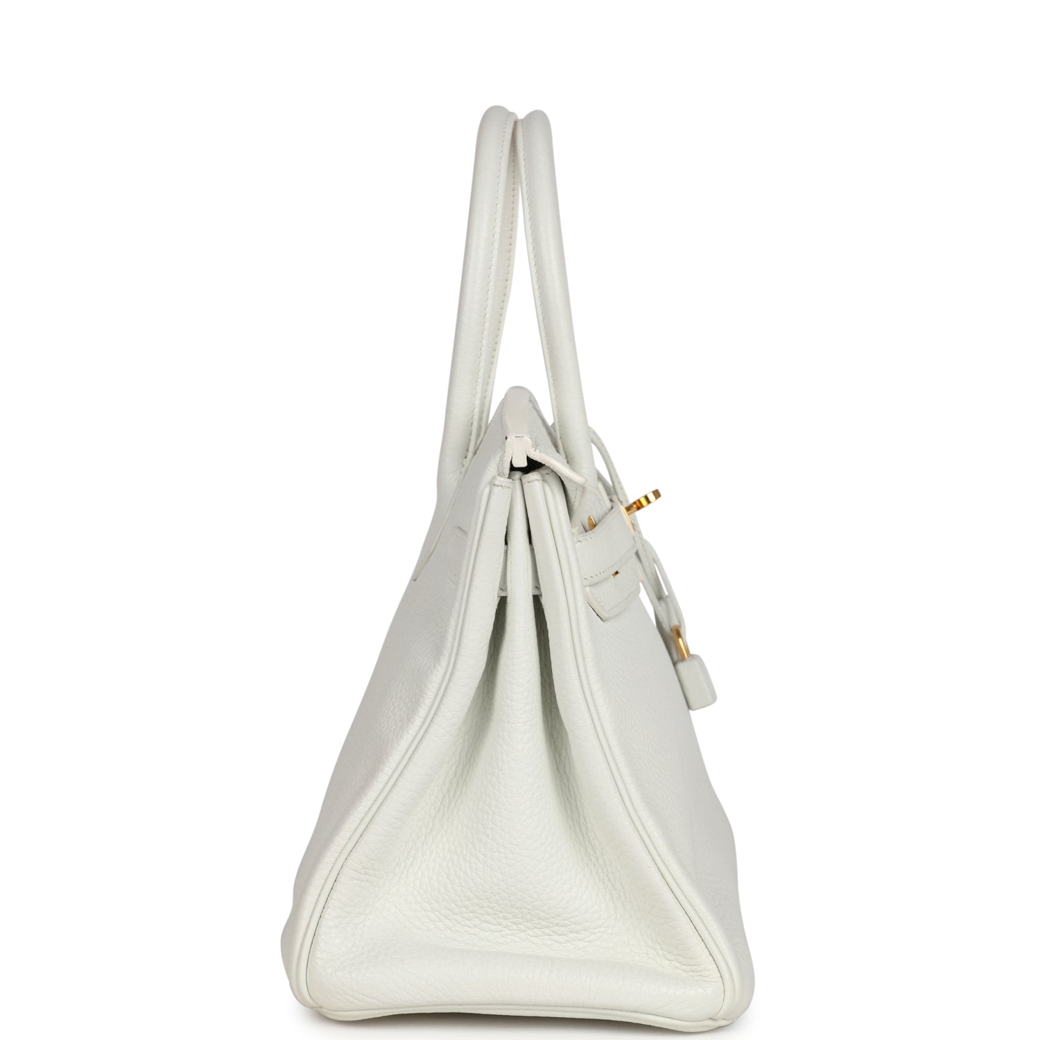 Birkin 30 White Clemence Gold Hardware Bag