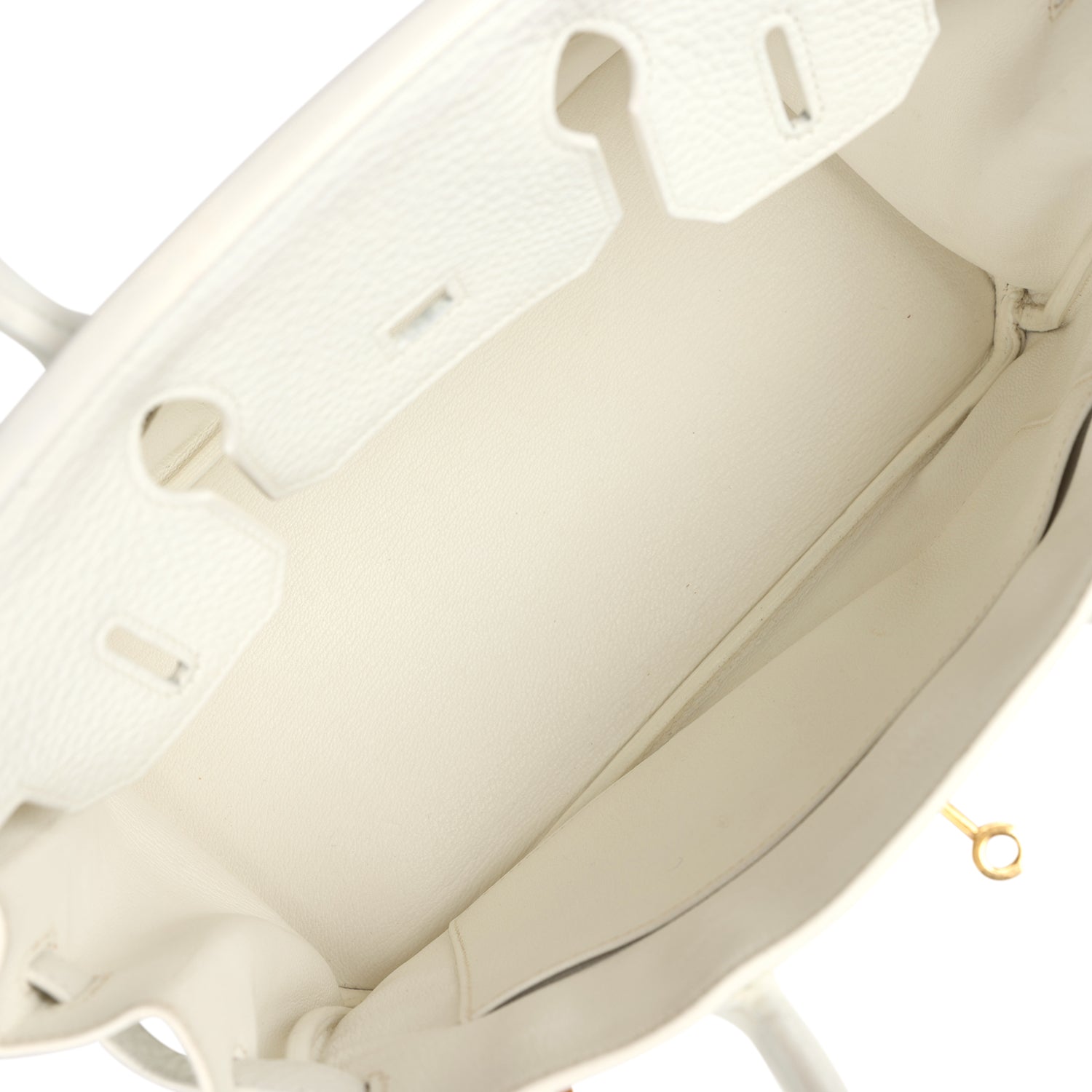 Birkin 30 White Clemence Gold Hardware Bag