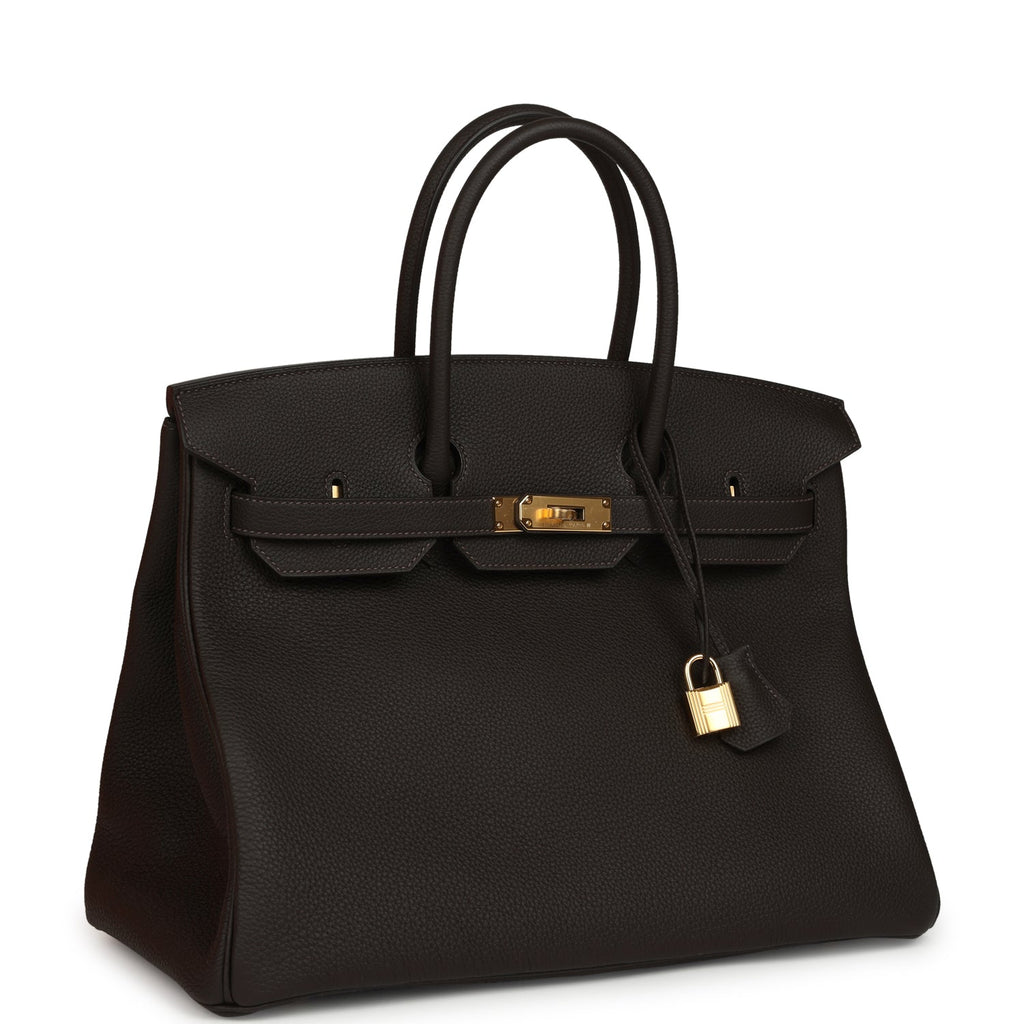 Birkin 35 Bai-Brun Togo Gold Hardware