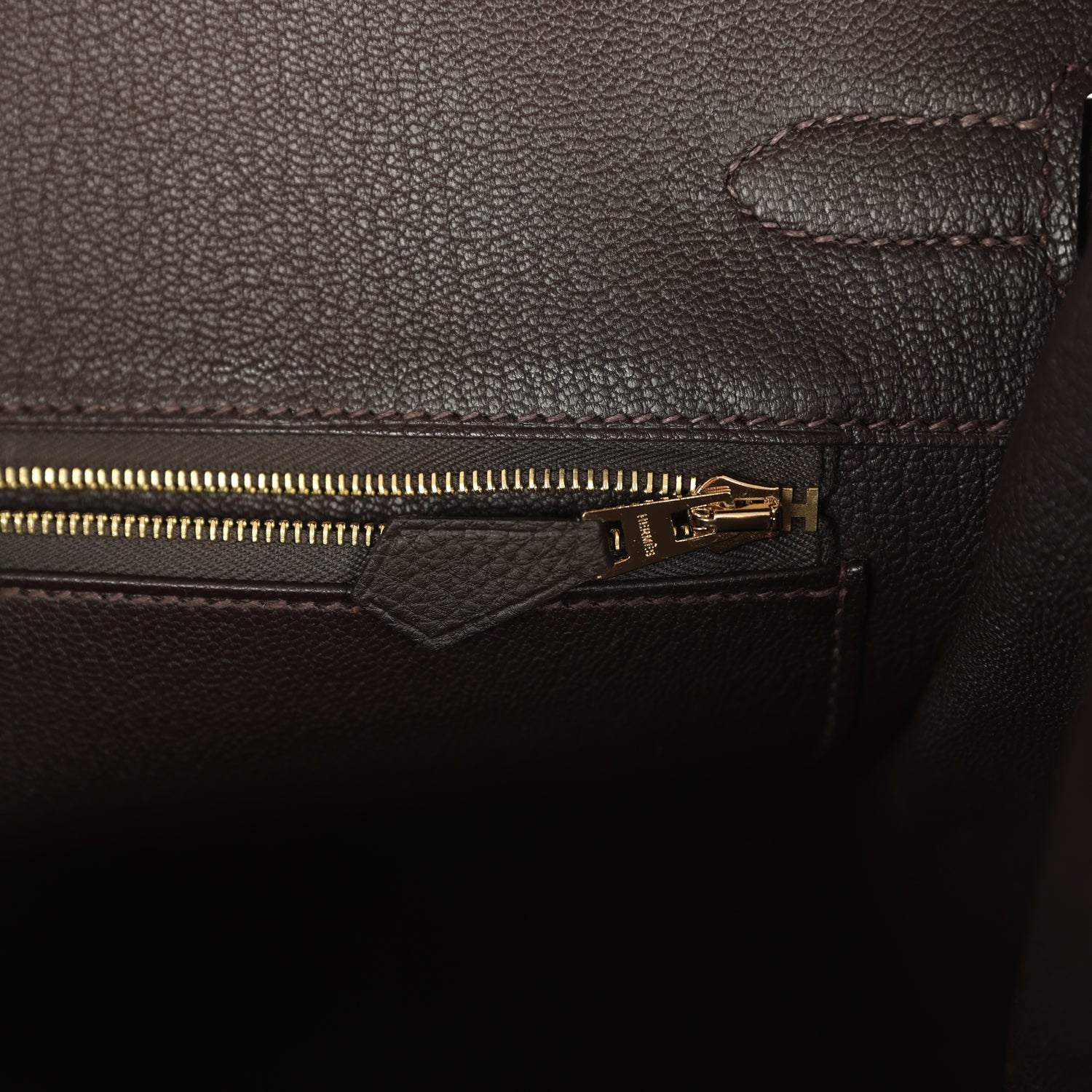 Birkin 35 Bai-Brun Togo Gold Hardware