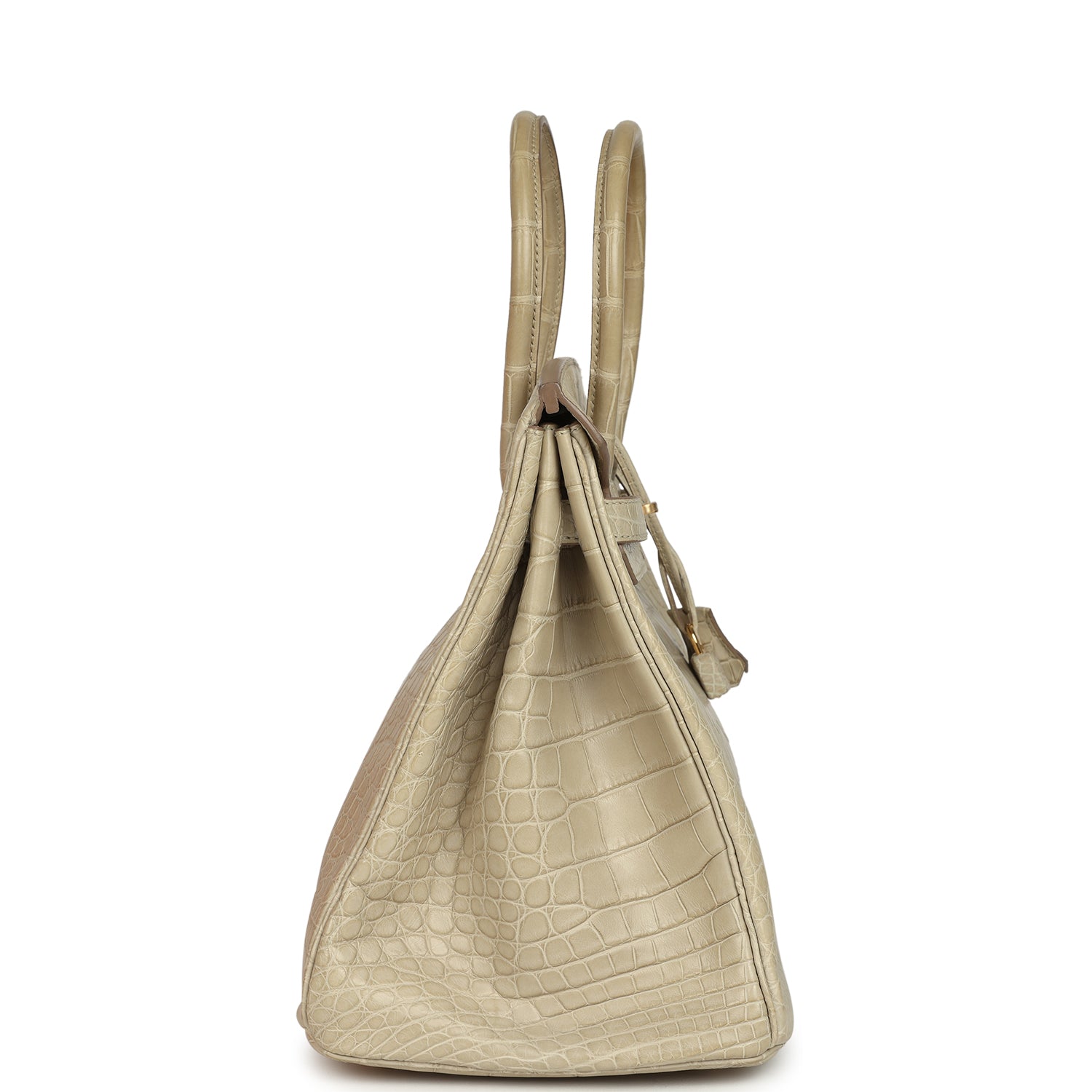 Birkin 35 Beton Matte Alligator Gold Hardware
