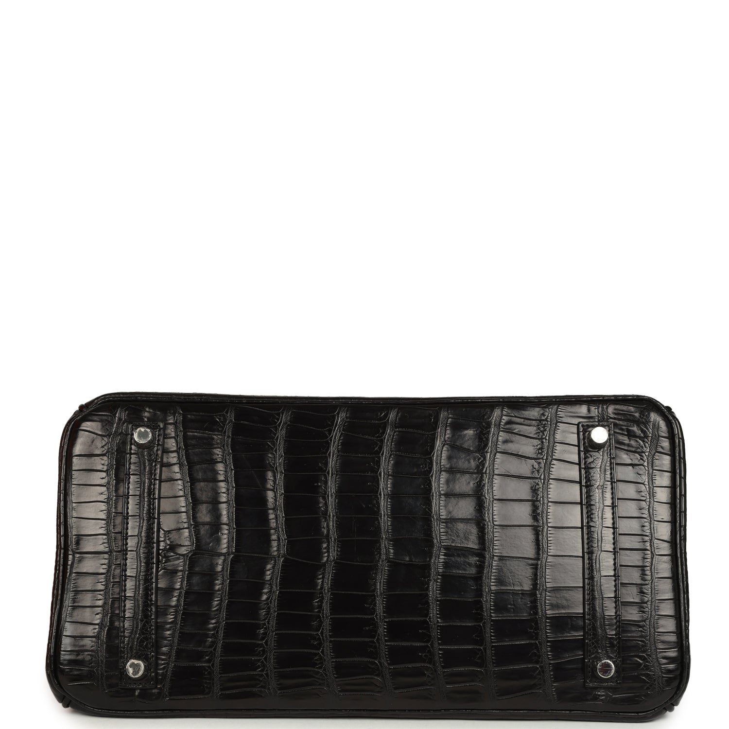 Birkin 35 Black Matte Porosus Crocodile Palladium Hardware