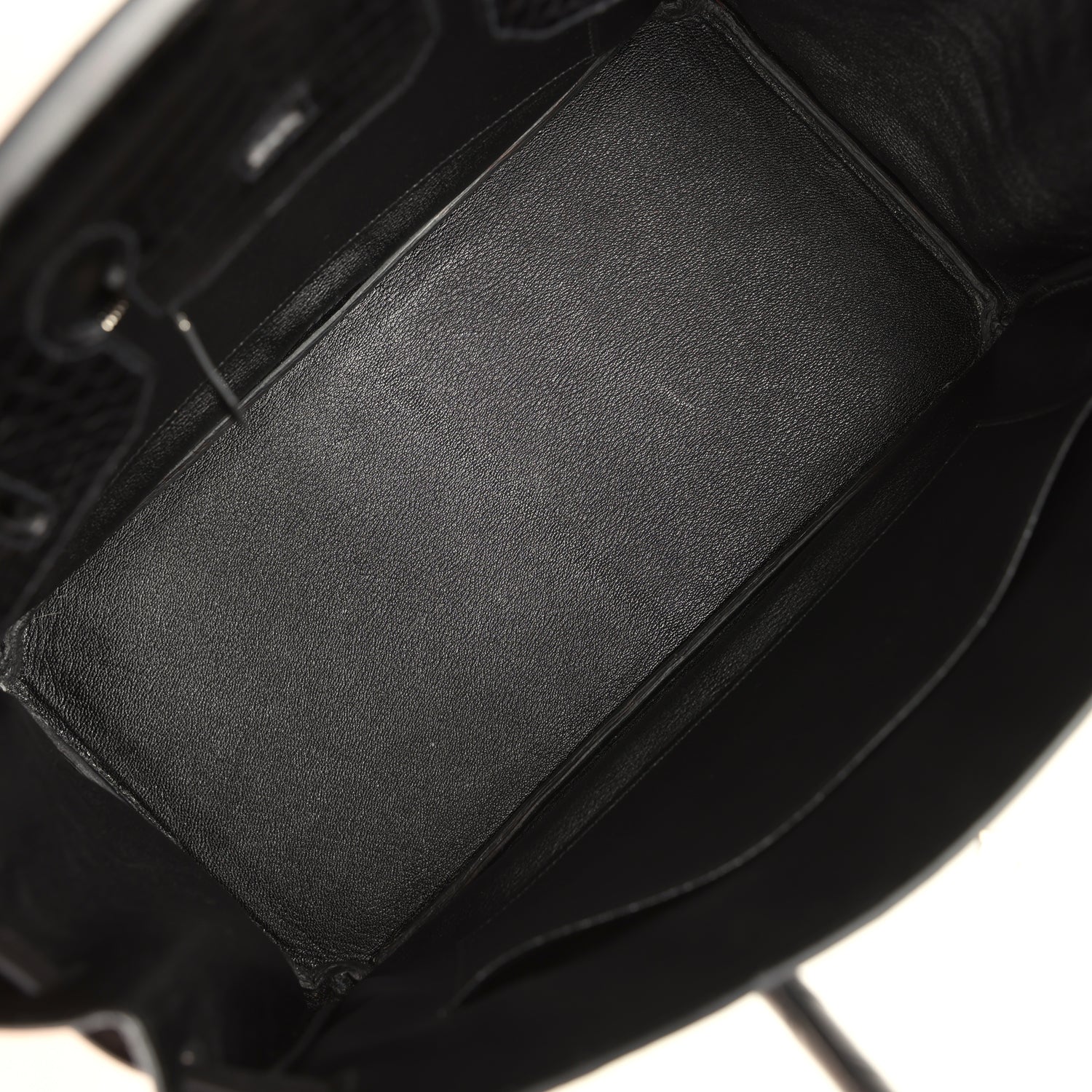 Birkin 35 Black Matte Porosus Crocodile Palladium Hardware