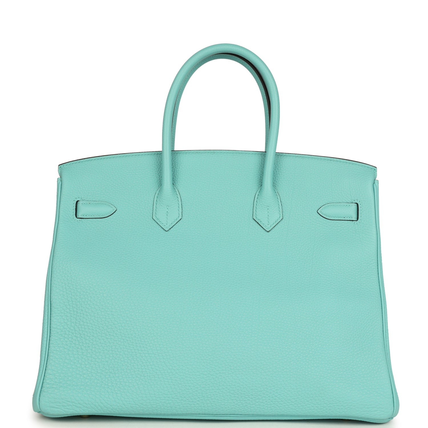 Birkin 35 Bleu Atoll Togo Gold Hardware