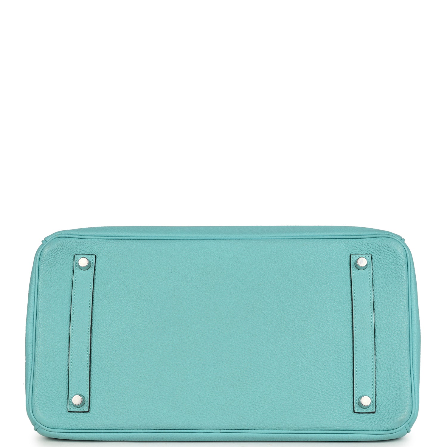 Birkin 35 Bleu Atoll Togo Palladium Hardware