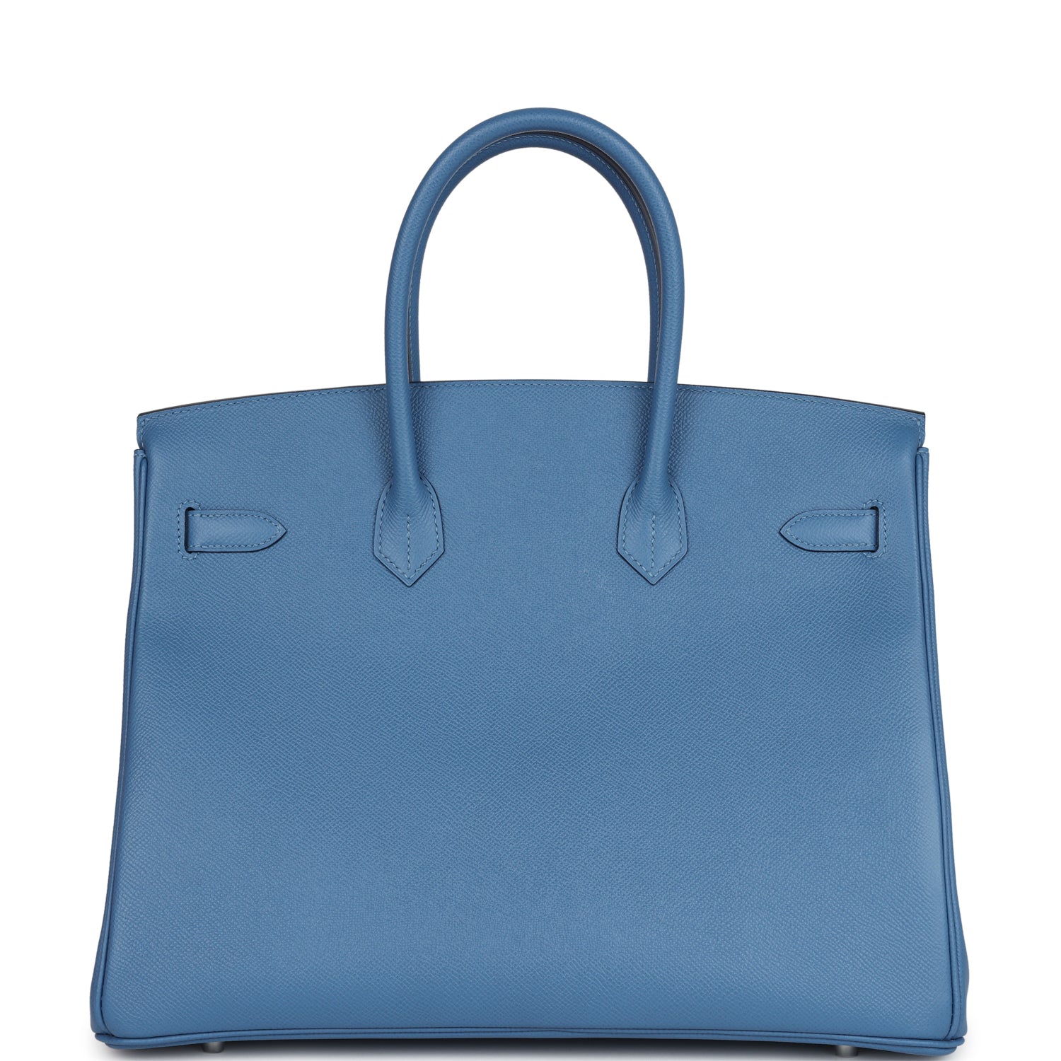 Birkin 35 Bleu Azur Epsom Palladium Hardware