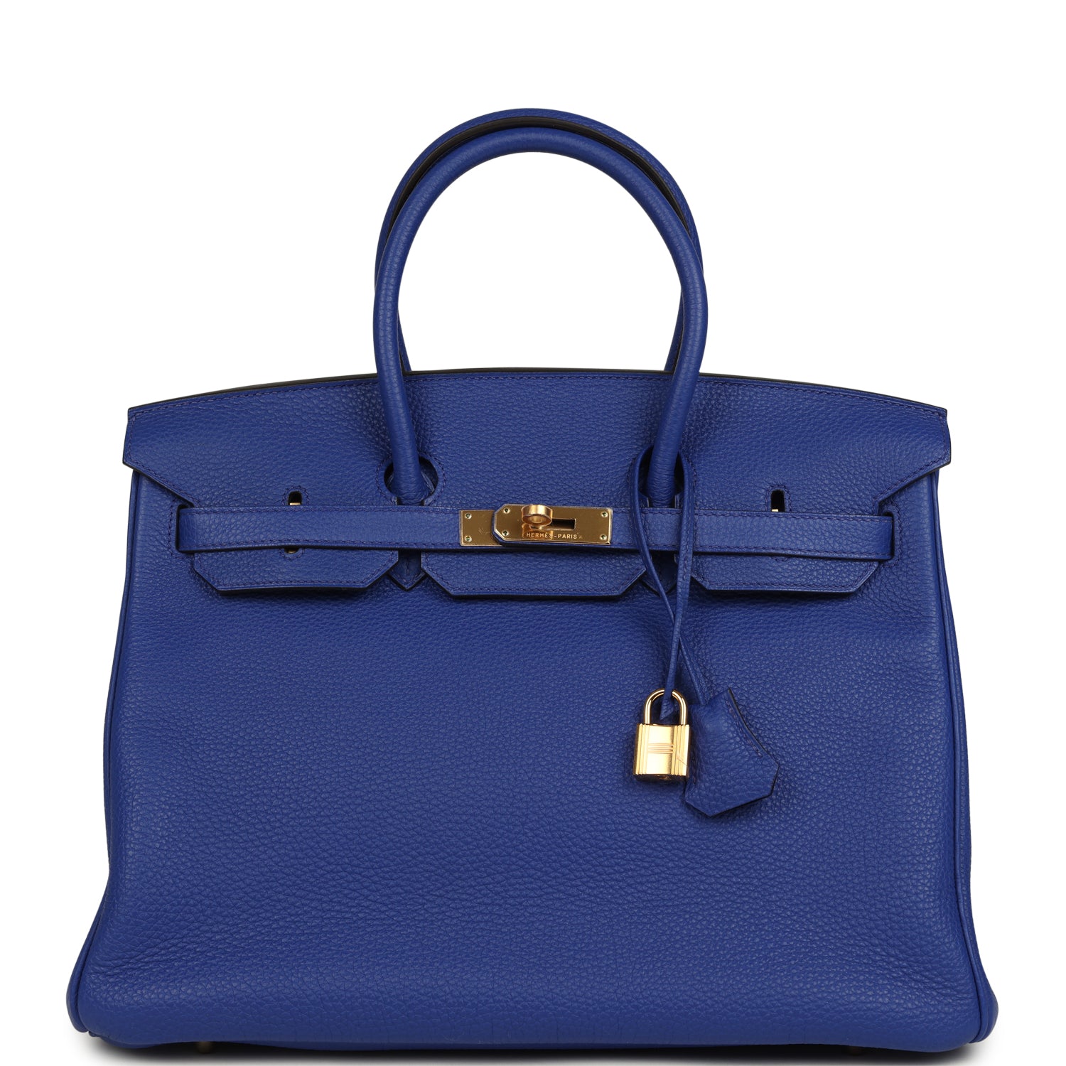Birkin 35 Bleu Electric Togo Gold Hardware
