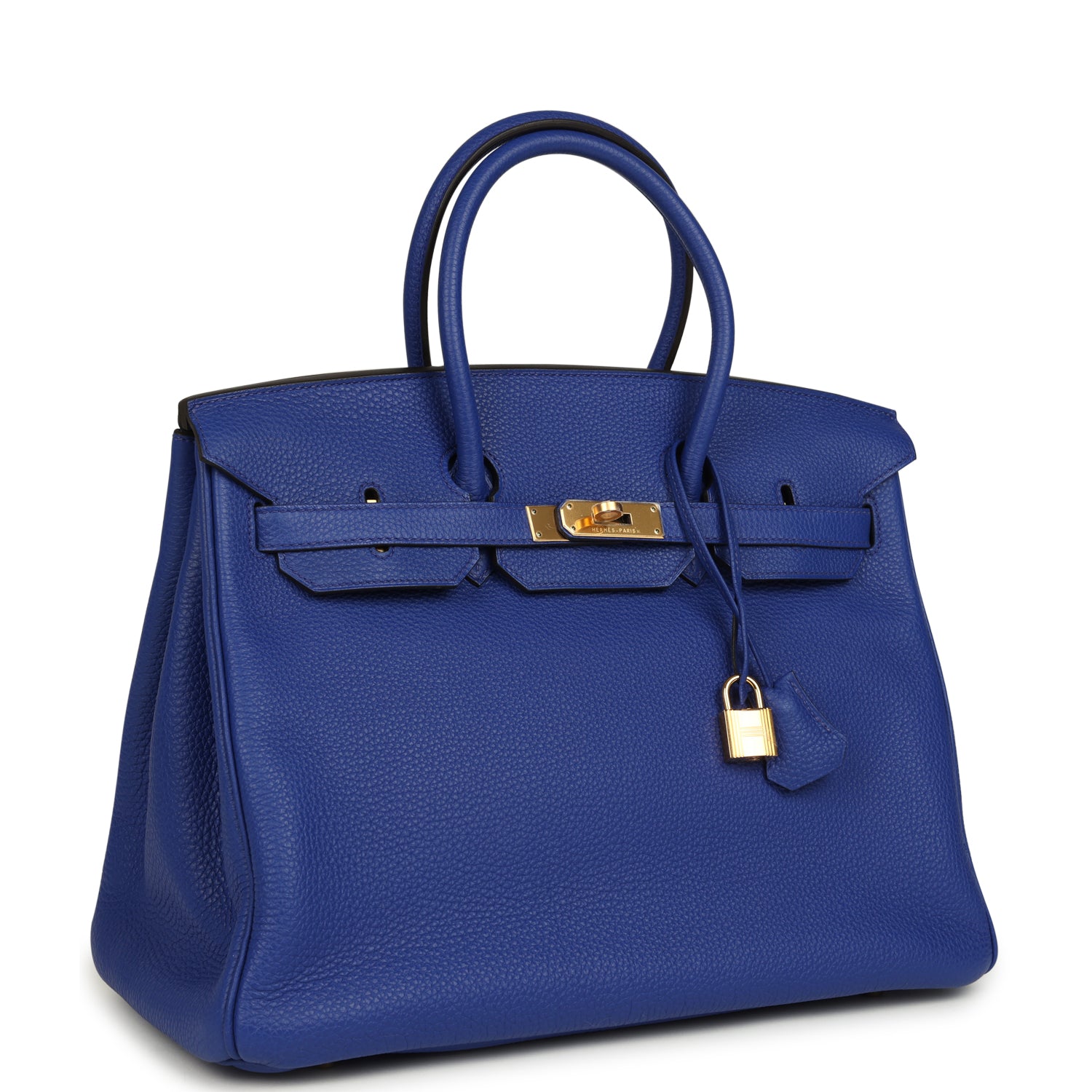 Birkin 35 Bleu Electric Togo Gold Hardware