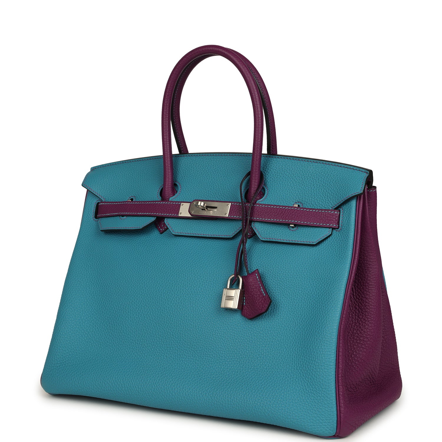 Birkin 35 Bleu Izmir and Anemone Togo Brushed Palladium Hardware