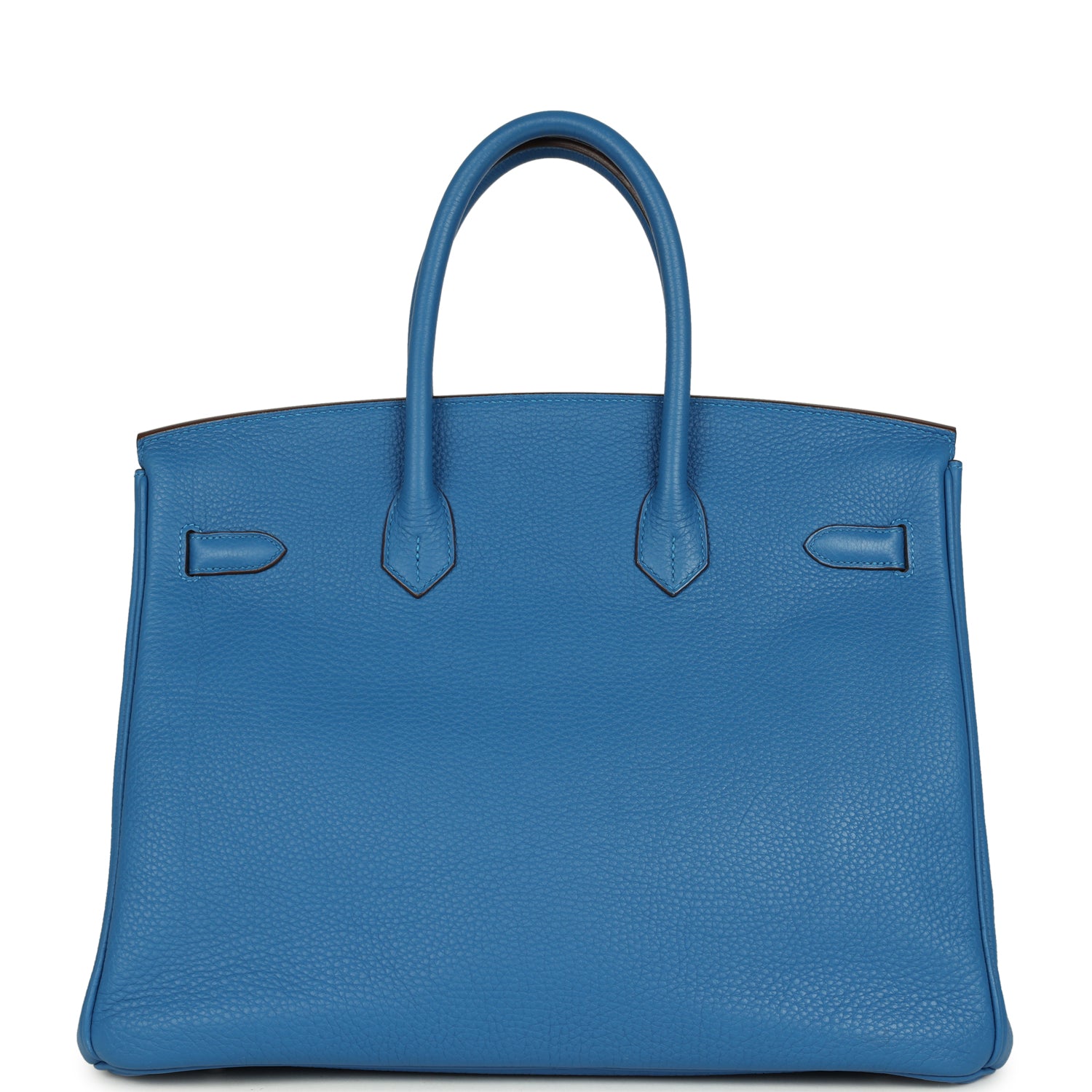 Birkin 35 Bleu Mykonos Togo Palladium Hardware