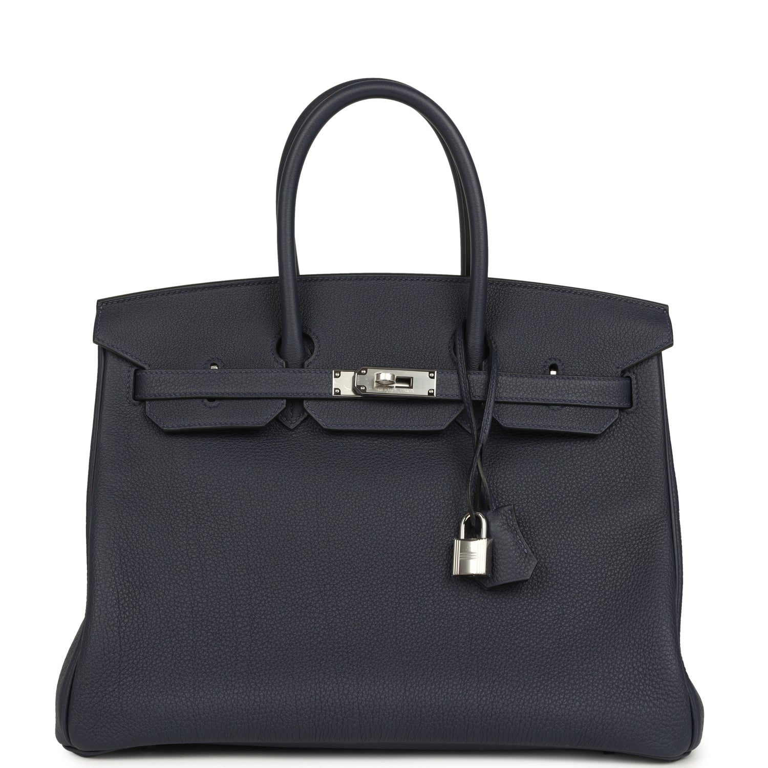 Birkin 35 Bleu Nuit Togo Palladium Hardware