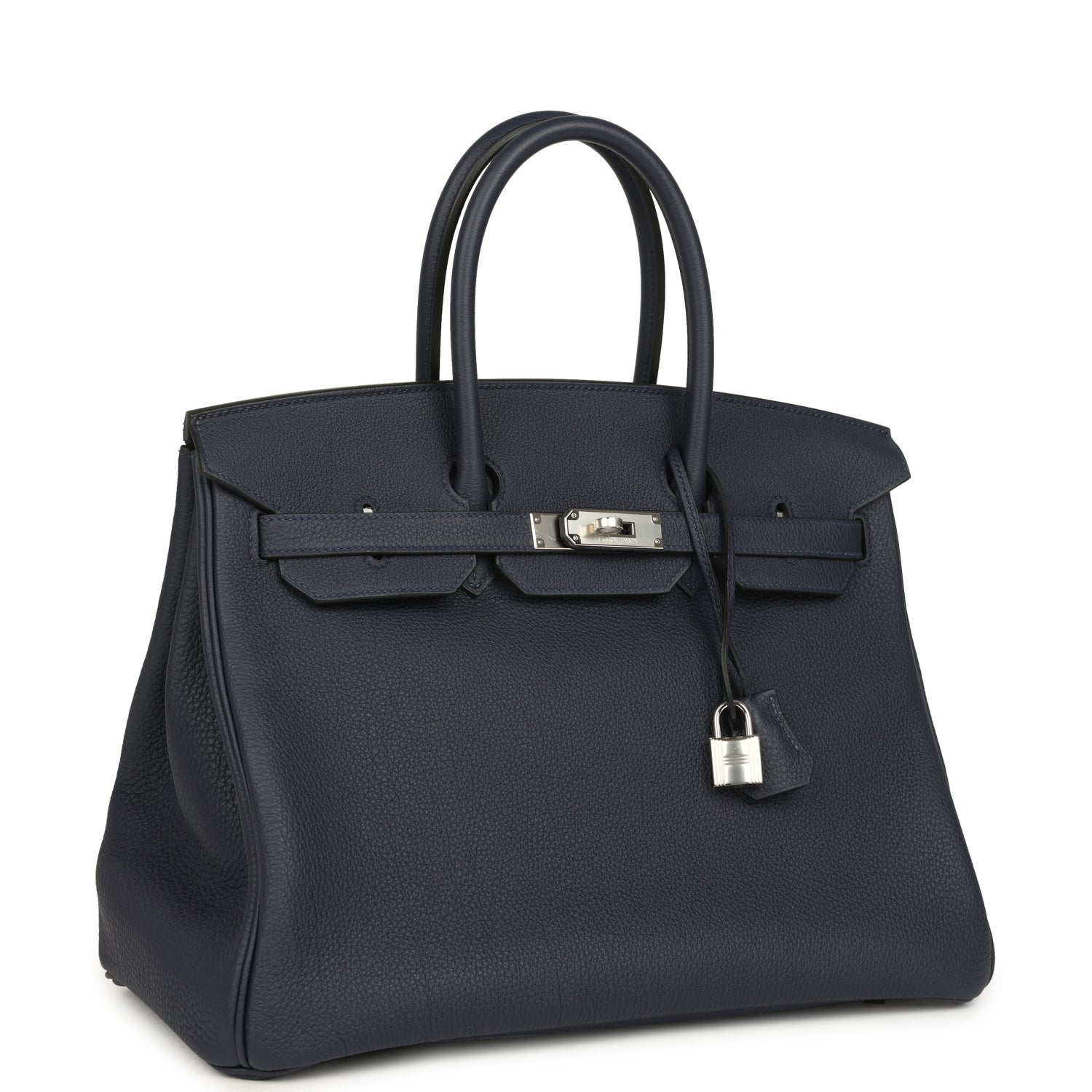 Birkin 35 Bleu Nuit Togo Palladium Hardware