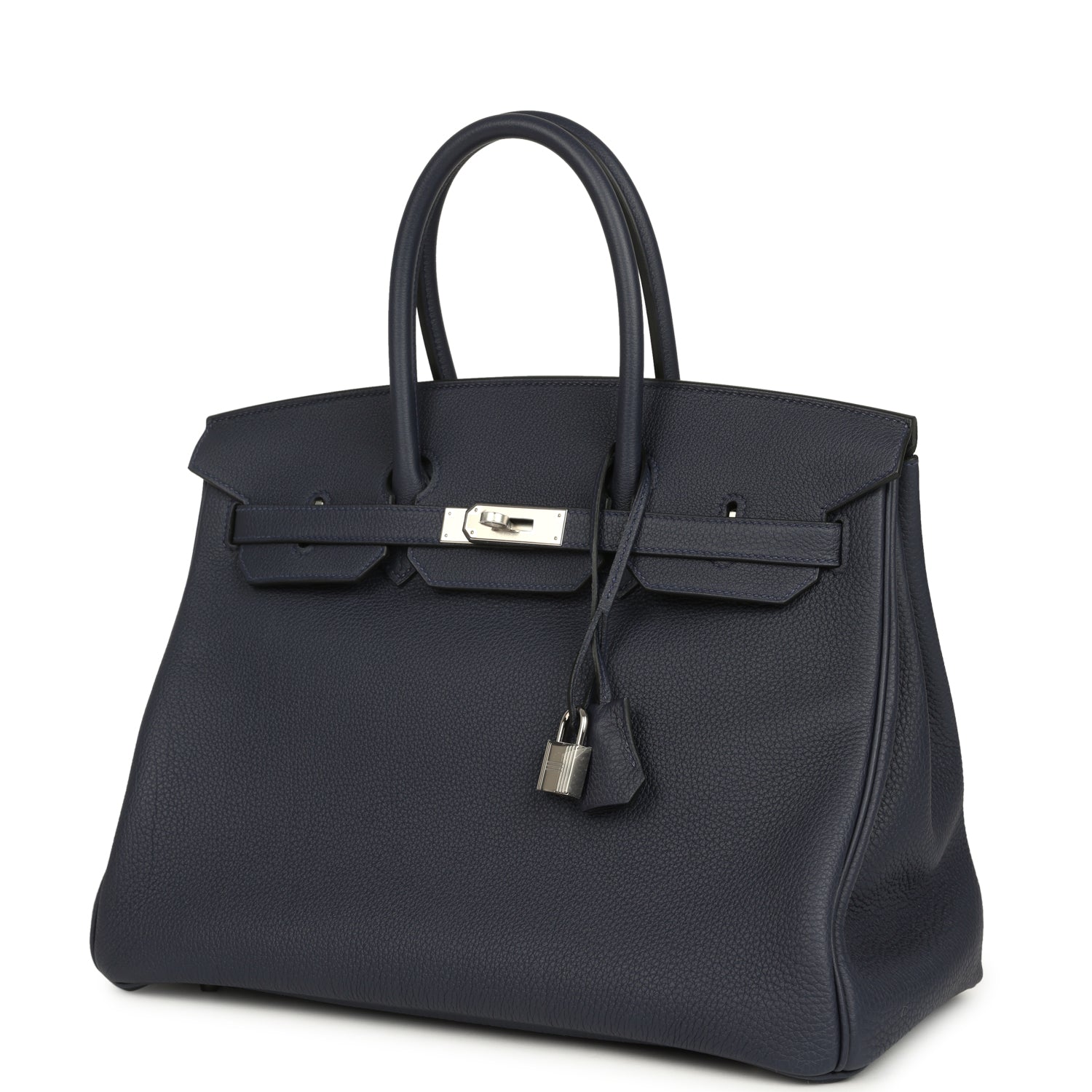 Birkin 35 Bleu Nuit Togo Palladium Hardware