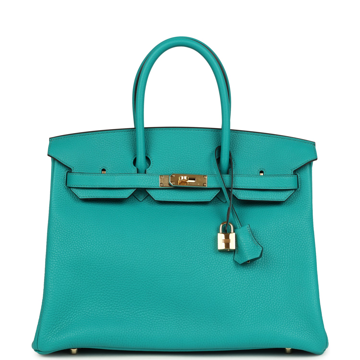 Birkin 35 Bleu Paon Togo Gold Hardware