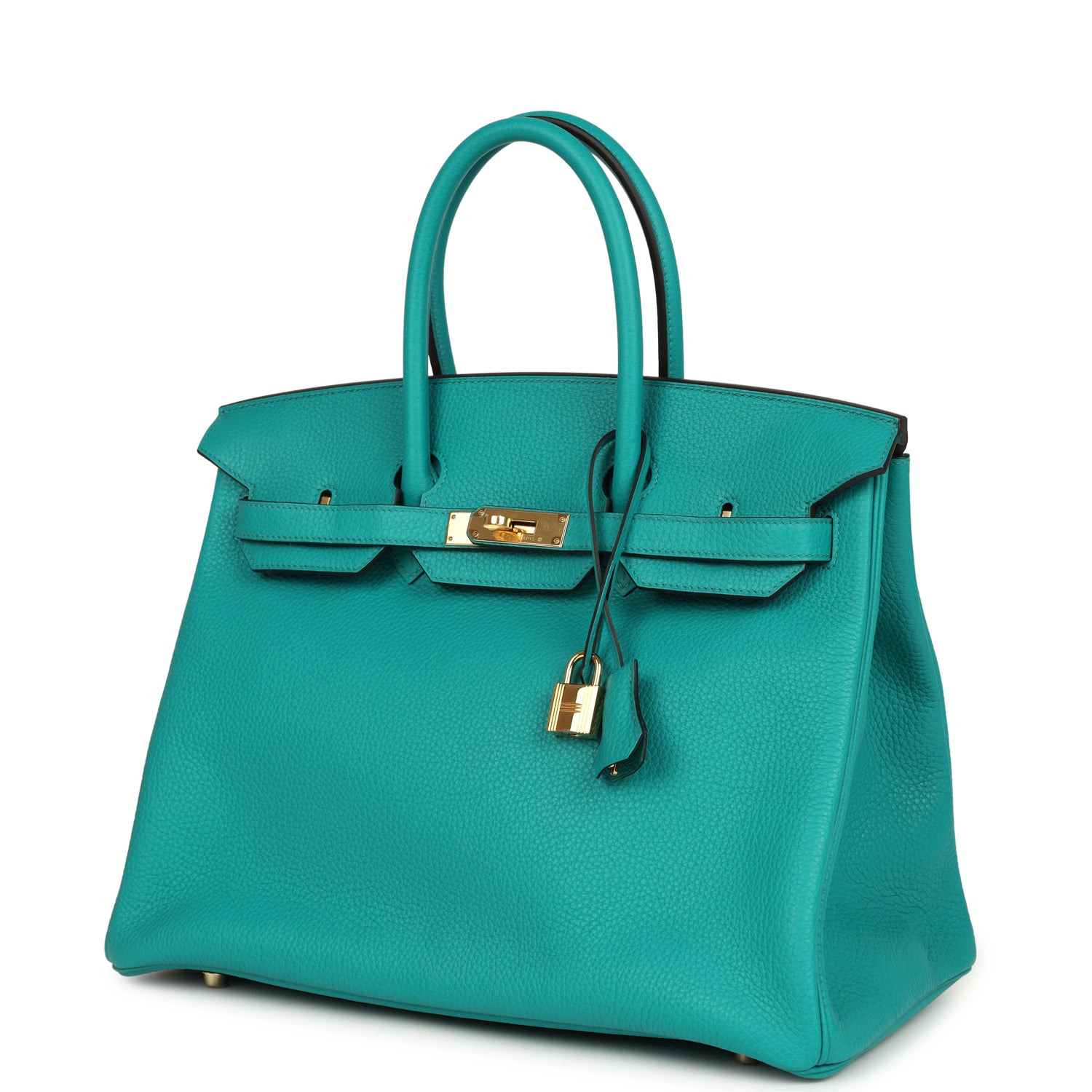 Birkin 35 Bleu Paon Togo Gold Hardware