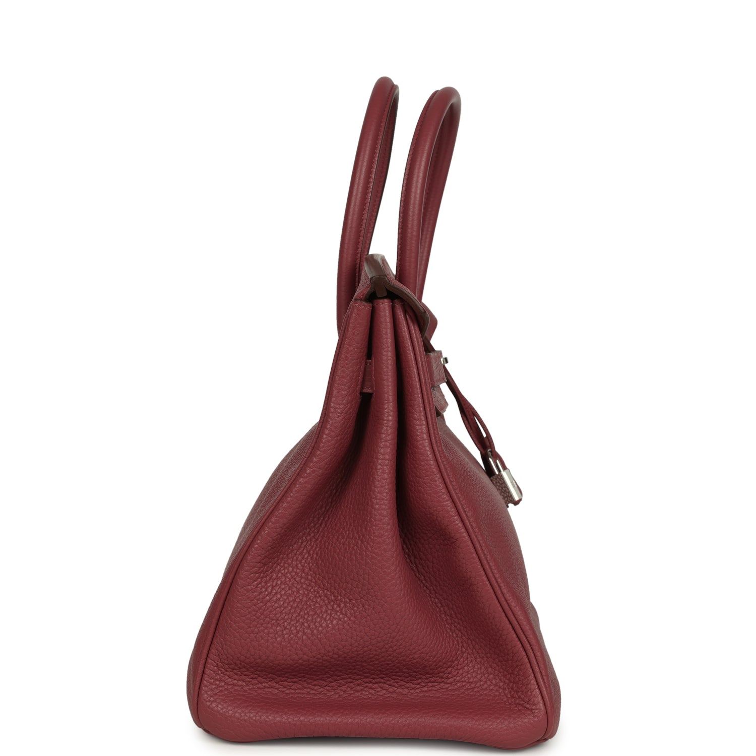 Birkin 35 Bois De Rose Clemence Palladium Hardware
